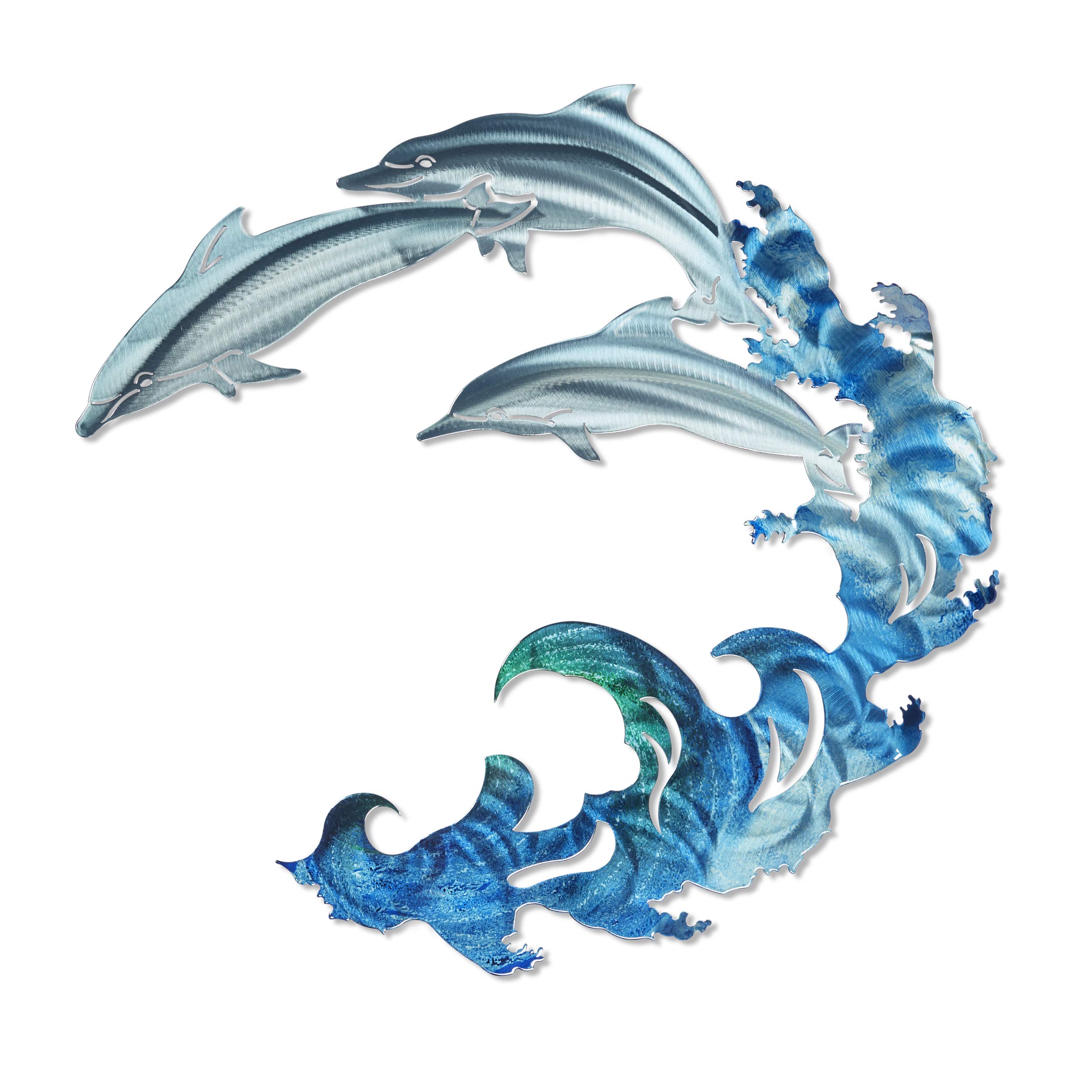 Next Innovations 3D Dolphin Metal Wall Art - 20