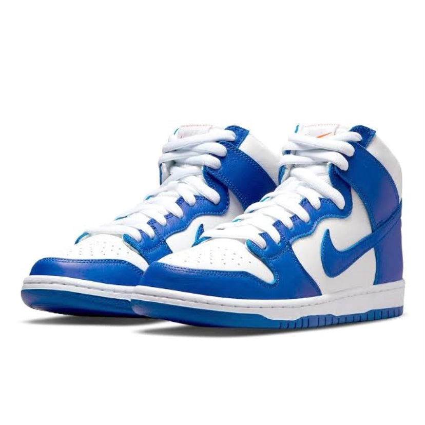 Nike SB Dunk High Pro ISO Orange Label Kentucky White Blue Basketball Shoes - Stylish Sneakers for Skateboarding & Streetwear Fashion