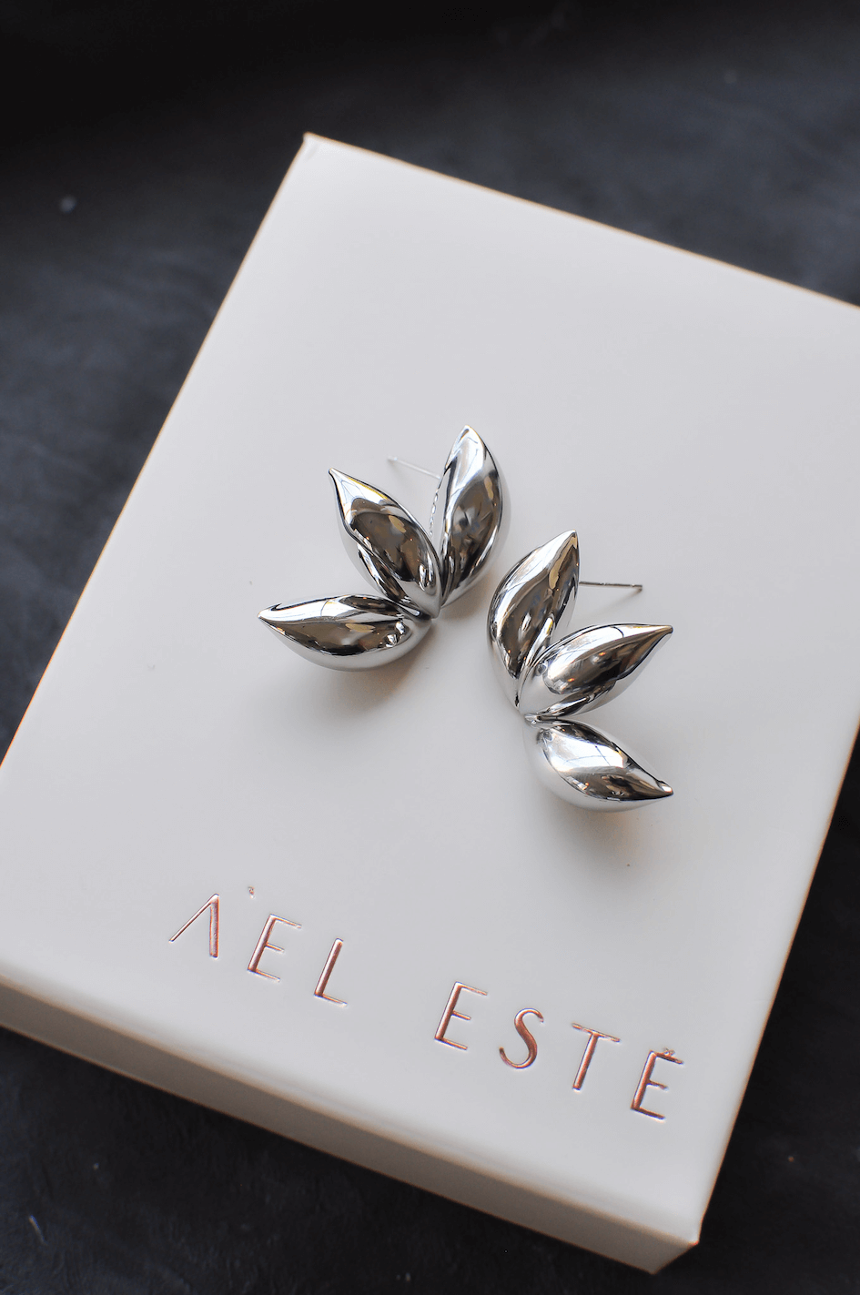 Limbani Silver Leaf Stud Earrings for Women - Elegant & Hypoallergenic Jewelry - Perfect for Everyday Wear, Parties & Special Occasions