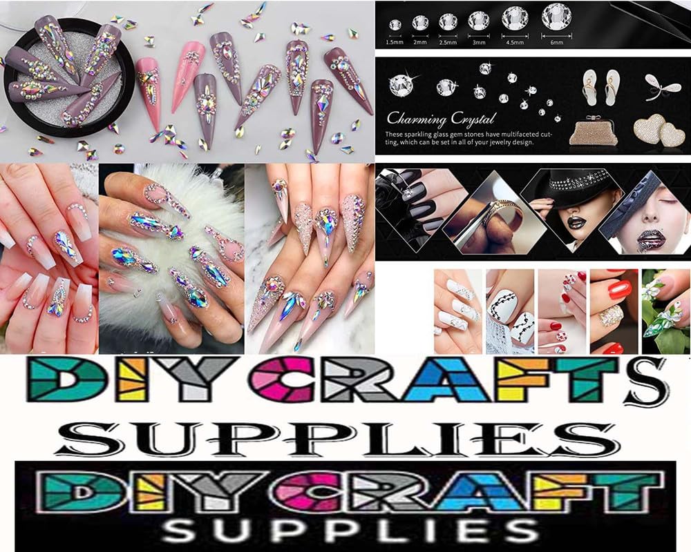 45Pcs Mixed Sew-on Rhinestone Claw Crystals - Copper & Gold Claw, Crystal Clear for DIY Crafts, Jewelry Making, Clothing Embellishment | Perfect for Bridal Accessories, Costume Design, and Handmade Decorations