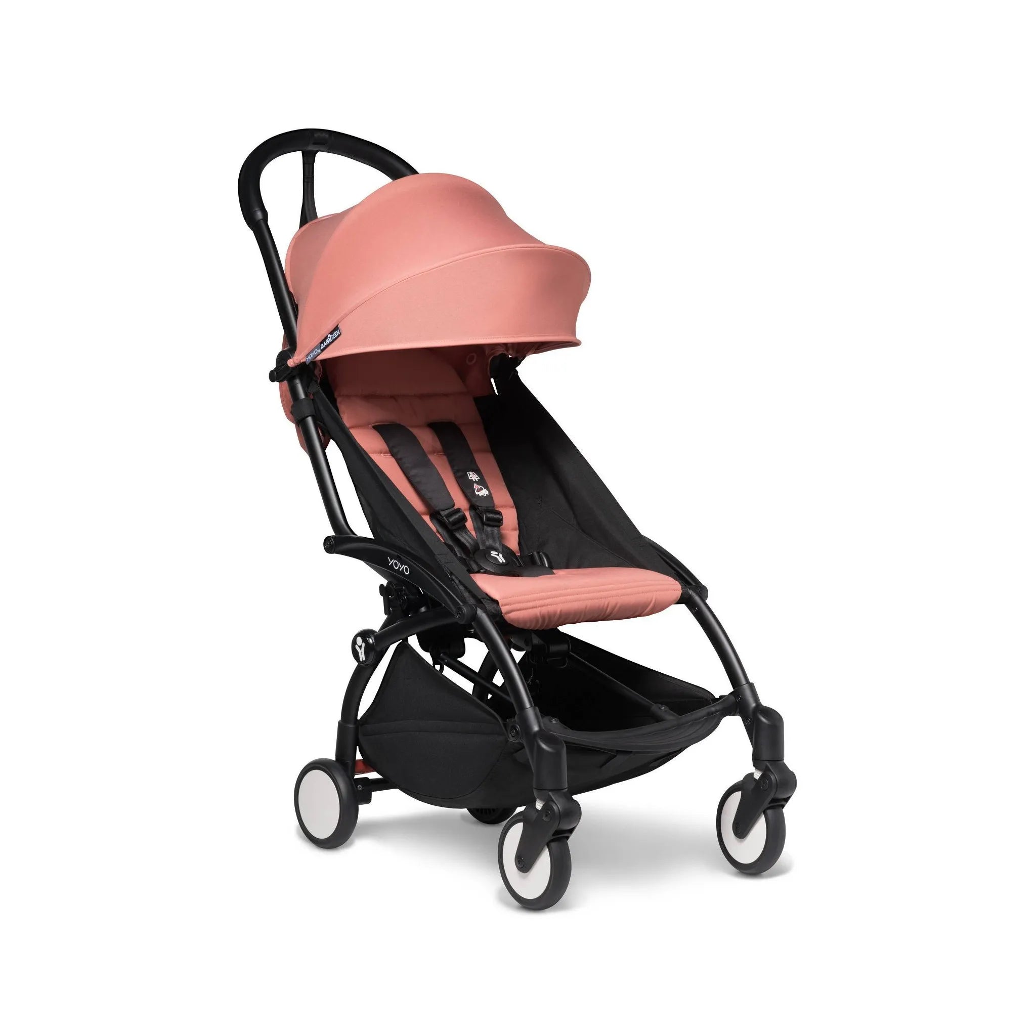 Stokke BABYZEN YOYO2 Lightweight Travel Stroller - Compact Foldable Baby Stroller with Canopy, Black Ginger | Perfect for Air Travel, City Walks & Everyday Use