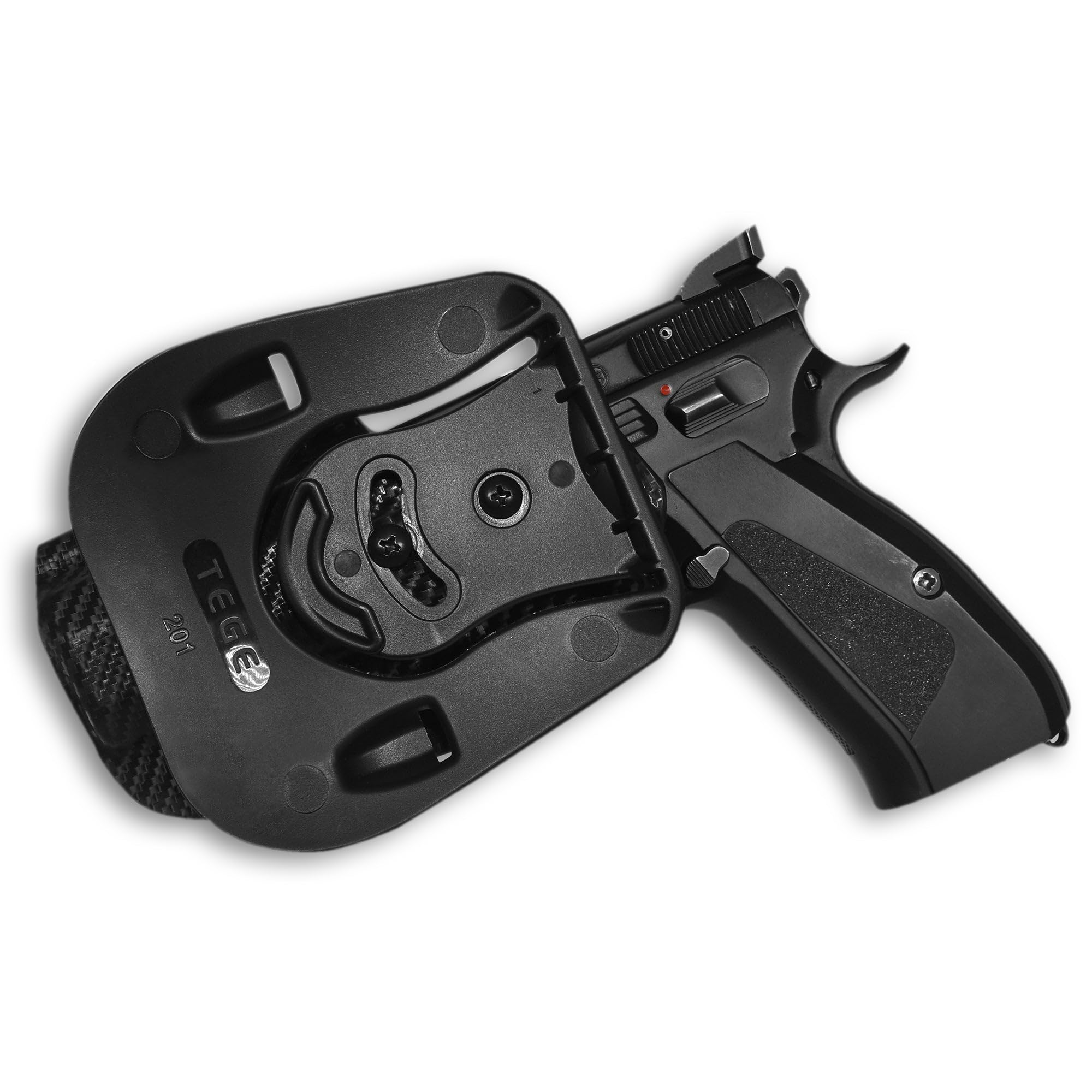 OWB Paddle Holster for CZ 75 SP-01 - Comfortable Outside Waistband Gun Holster for Concealed Carry & Range Training | Durable & Secure Pistol Holder for Everyday Use