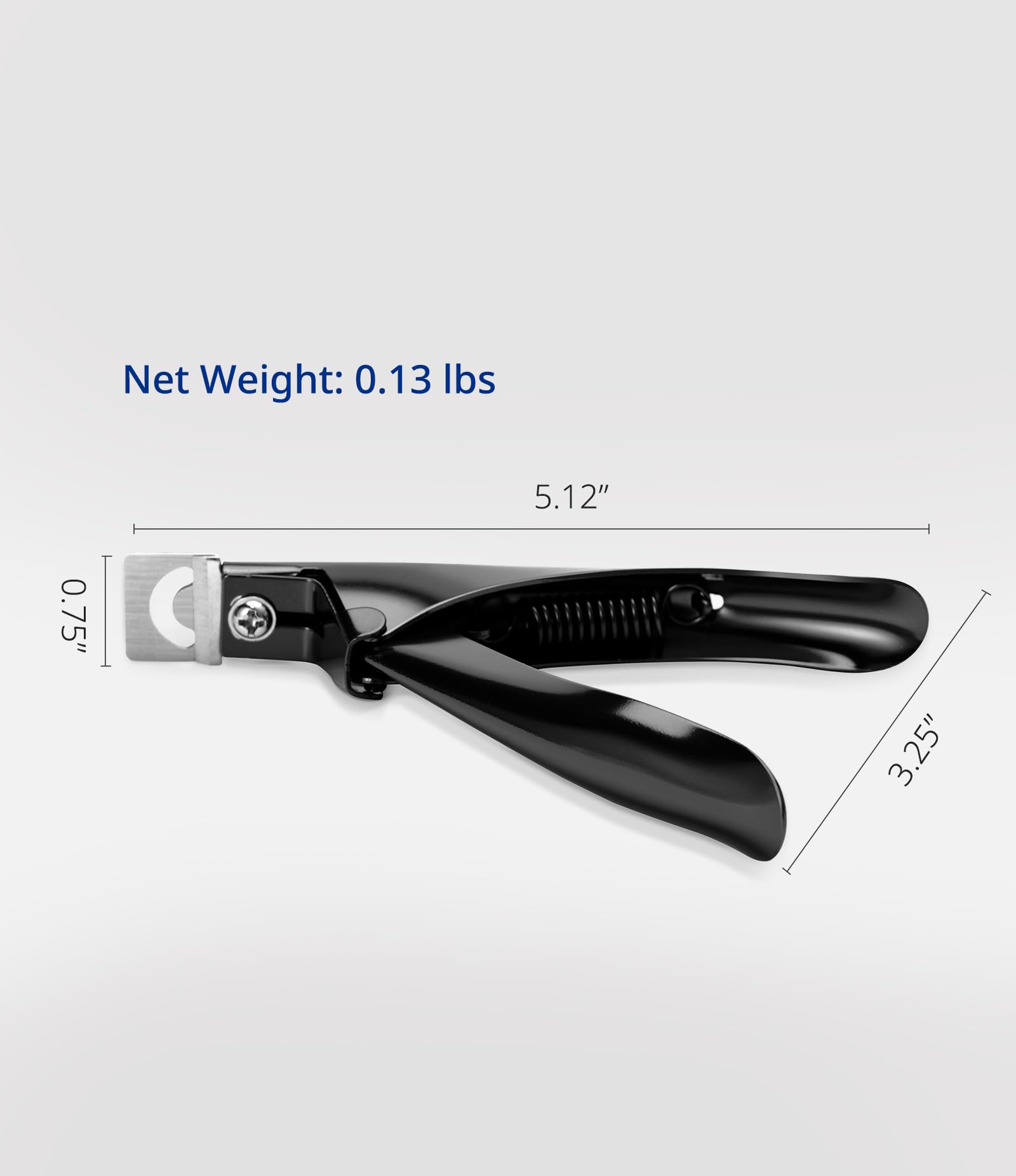 Professional Stainless Steel Acrylic Nail Clippers - Adjustable Fake Nail Cutters for Artificial Nails & Tips, Rustproof Manicure Pedicure Tool for Salon & Home Use, Perfect for Nail Art & Acrylic Extensions - Black