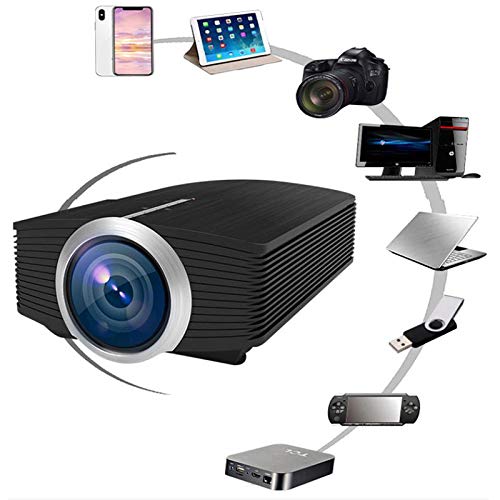 XIAOYUE 2020 New Mini Portable LED Projector - 1080P HD Home Theater Projector for Movies, Gaming & Outdoor Entertainment - Perfect for Home Cinema, Backyard Parties & Office Presentations