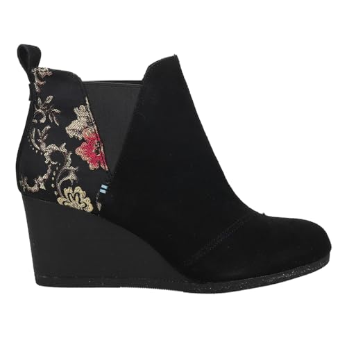 Black Suede/Brocade