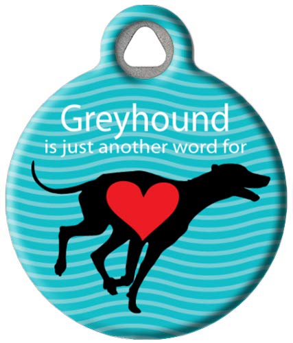Personalized Silent Polymer Dog ID Tag - Custom Engraved Pet Identification for Greyhounds & Dogs, Small .875