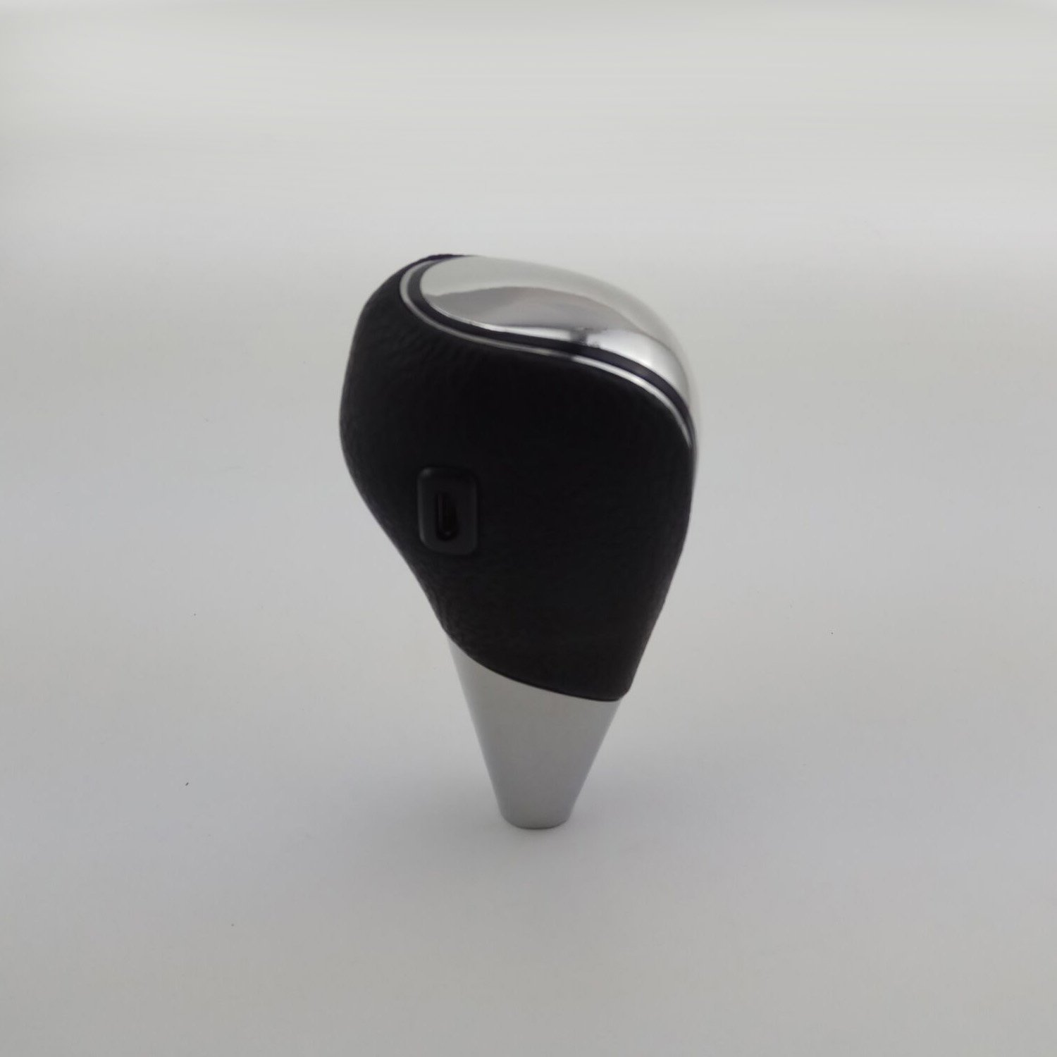 RGB LED Touch Activated Black Leather Shift Knob - Universal Car Gear Stick with 16 Color Options for Racing, Drifting & Night Driving