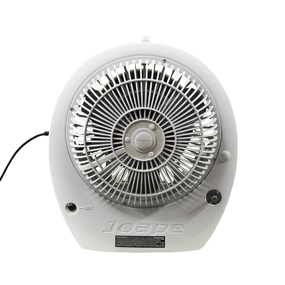 Joape EcoJet 11.5 Inch White Table Misting Fan - Portable Cooling Fan for Outdoor Patio, Poolside, Camping & Indoor Use