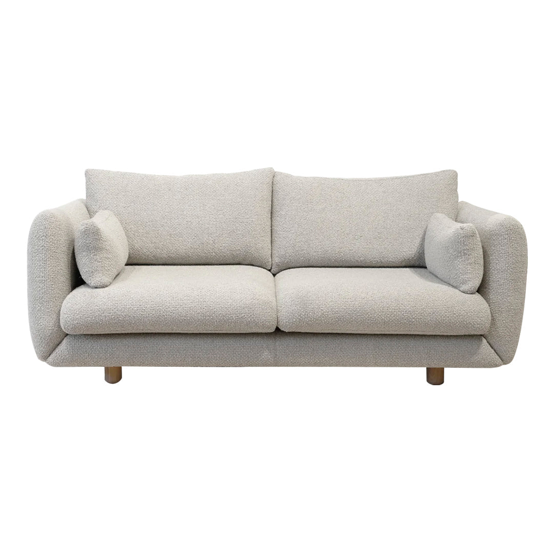 Bloom 2-Seater Sofa with Wooden Legs - Modern Living Room Furniture for Small Spaces & Apartments | Perfect for Cozy Lounging & Entertaining Guests