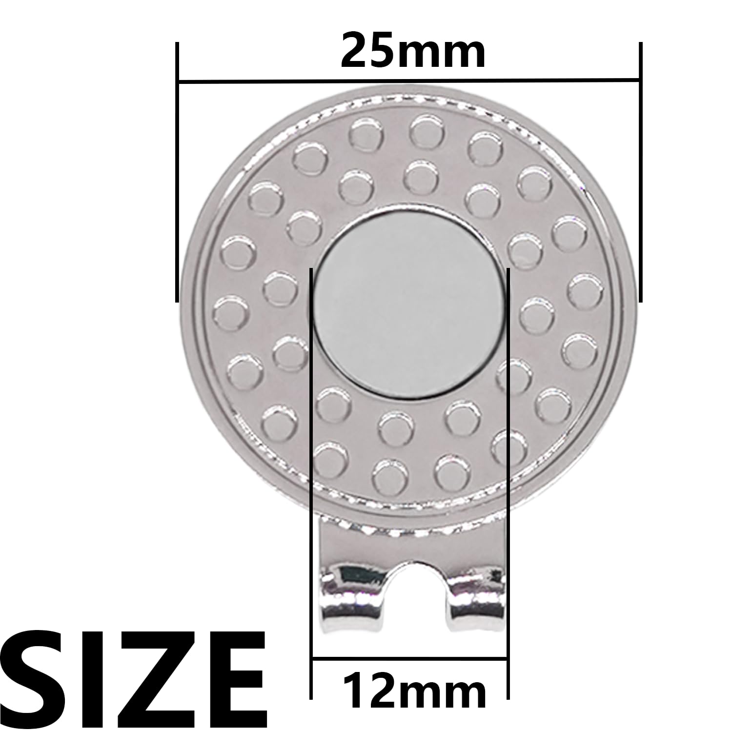 6/9/12/15PCS Magnetic Golf Hat Clips - Nickel-Plated Alloy Ball Marker Holders for Golf Caps & Gloves | Professional Golf Training Accessories | Perfect for Golf Course, Driving Range & Practice Sessions