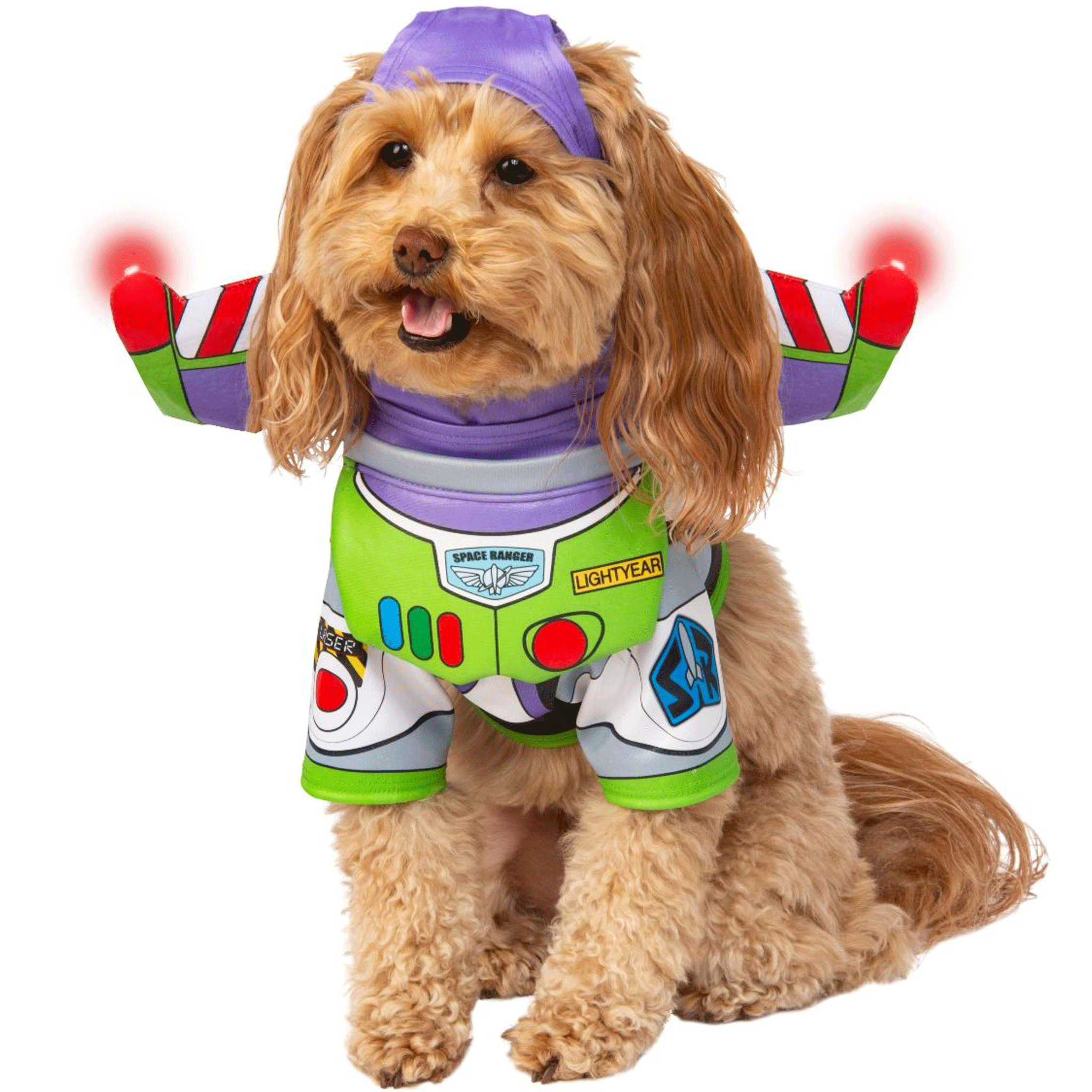 Rubie's Pet Shop Boutique Dog Buzz Lightyear Halloween Costume - Cute Space Ranger Outfit for Small & Medium Dogs - Perfect for Halloween Parties, Cosplay & Photo Shoots