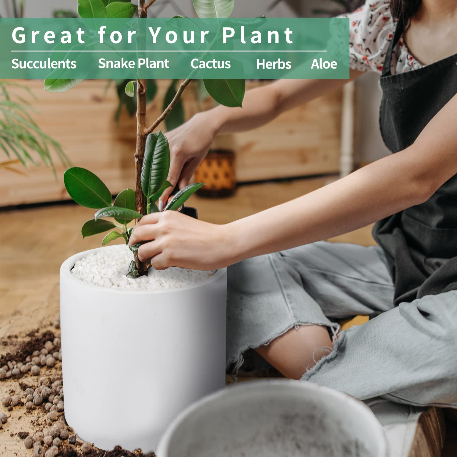 Modern Cement Planter Pots with Drainage Hole - Indoor/Outdoor Flower Pots for Succulents, Herbs & Home Decor - Perfect for Living Room, Office & Garden Plant Display