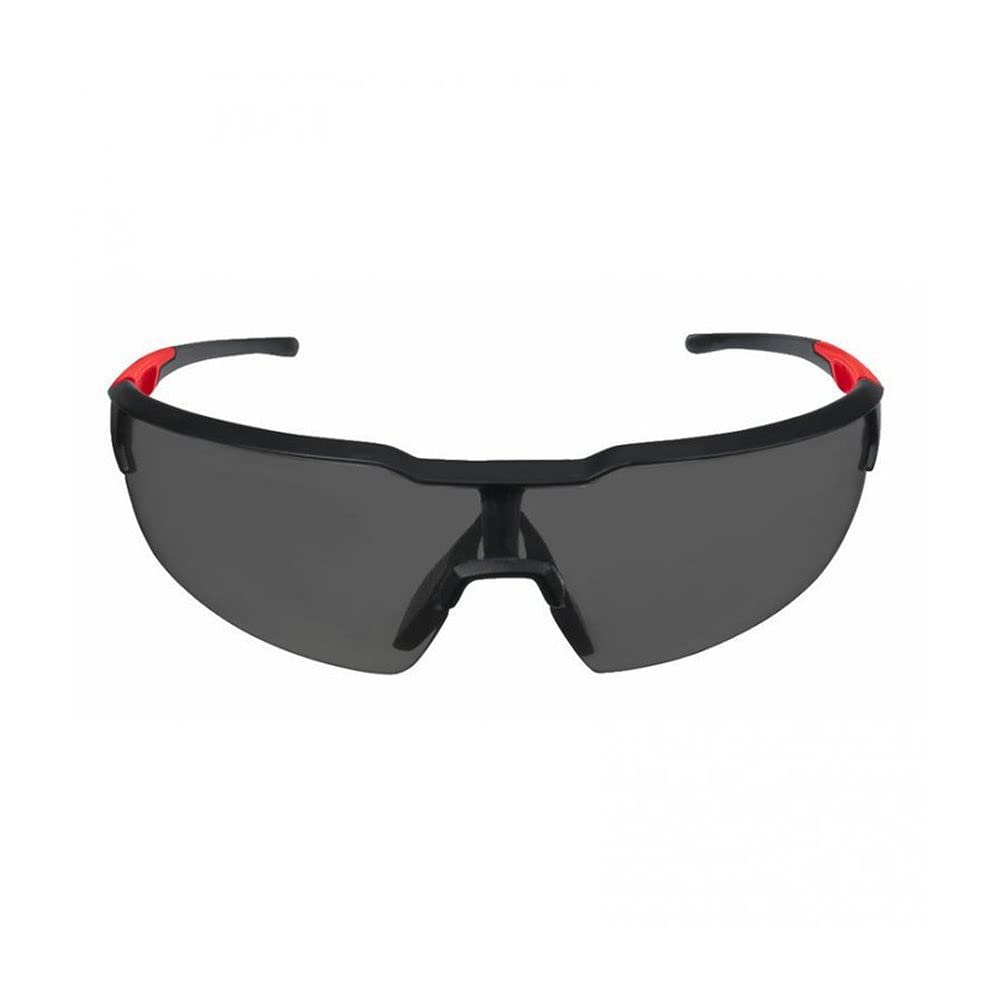 Milwaukee Tinted Safety Glasses - Scratch Resistant, Anti-Fog, Black, One Size (4932478764) - Perfect for Construction, Woodworking & Outdoor Activities