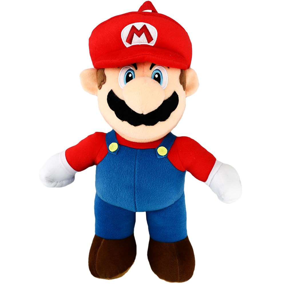 Super Mario Plush Backpack - Official Nintendo Licensed Collectible for Kids & Adults | Perfect for Cosplay, Gaming Events & School Supplies