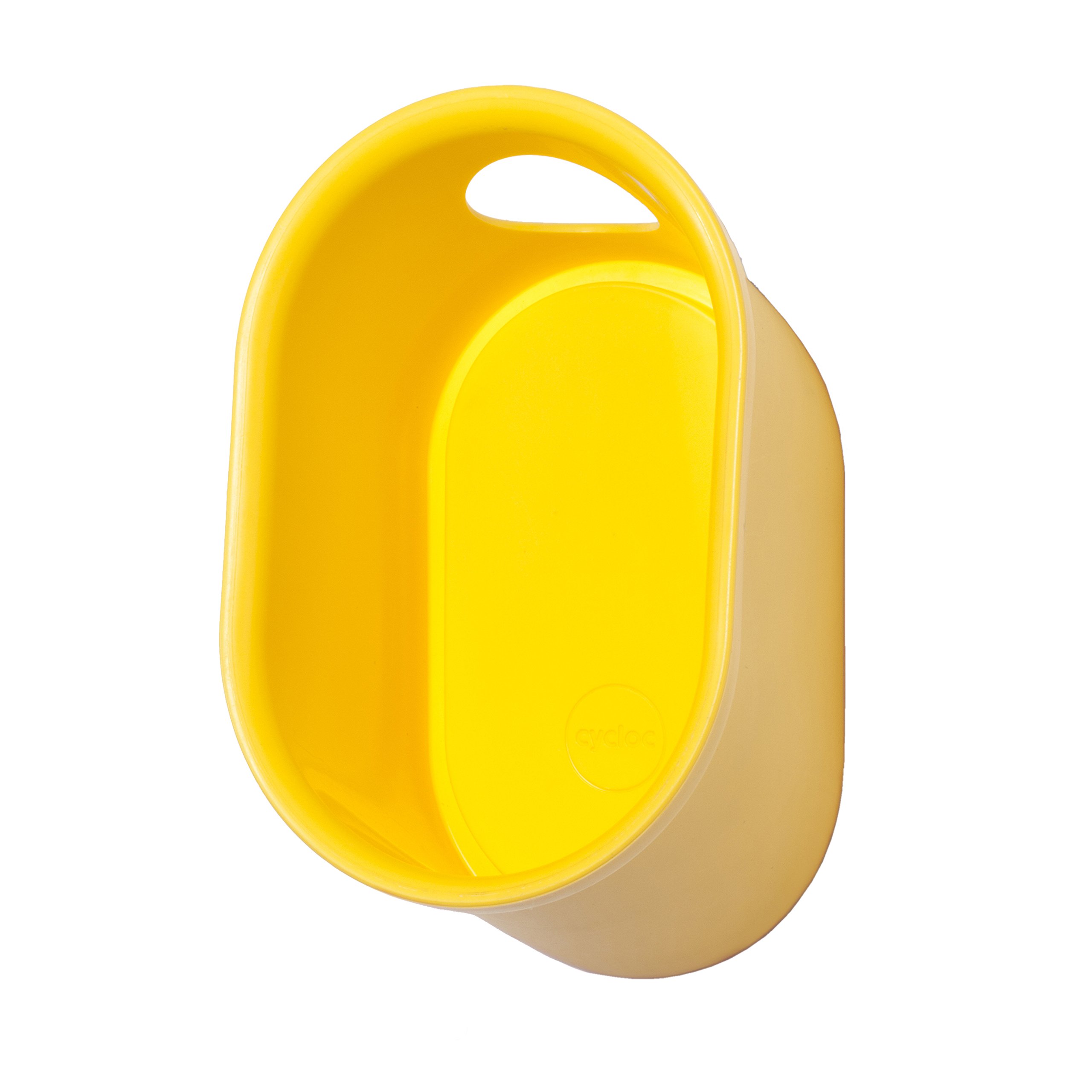 Cycloc Loop - Stylish Wall Mount Helmet & Accessory Organizer for Bikes, Skateboards & Motorcycles - Yellow - Perfect for Garage, Entryway & Small Space Storage
