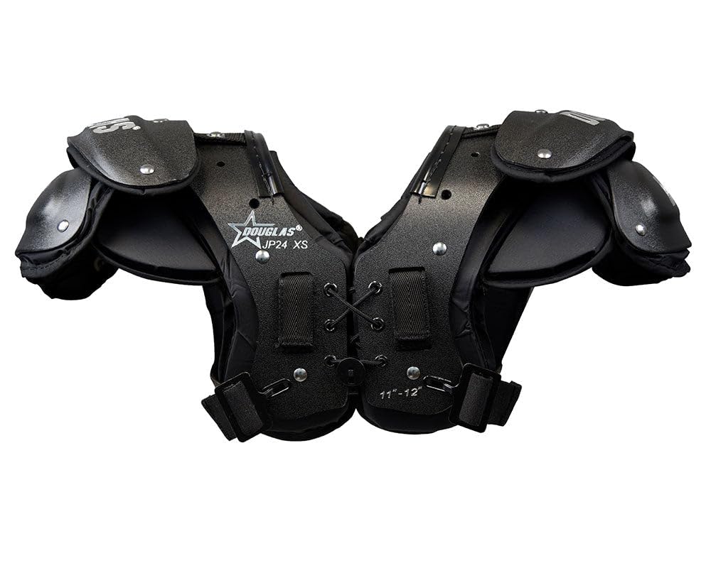 JP24 Junior/Youth Football Shoulder Pads - Lightweight Protective Gear for Young Athletes - Perfect for Tackle Football Practice & Games