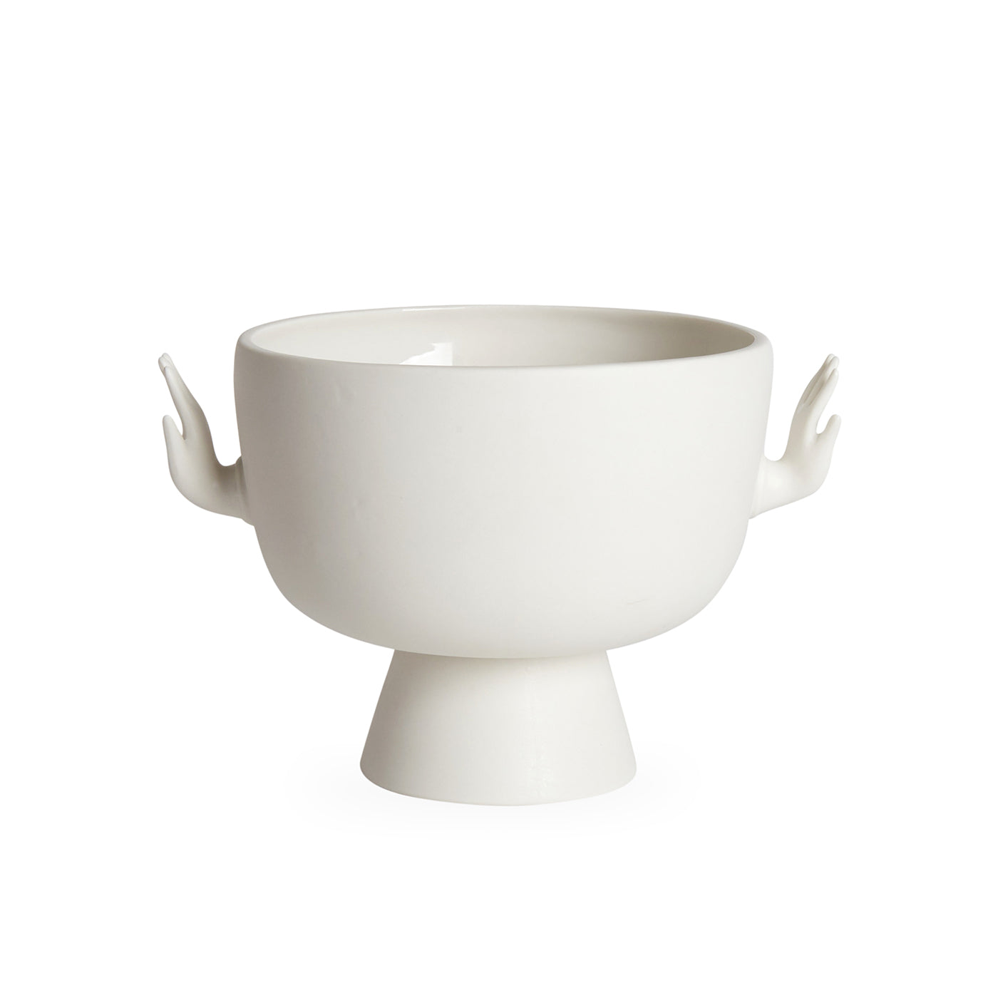 Eve Pedestal Bowl - Elegant Ceramic Serving Bowl for Salads, Fruits & Desserts - Perfect for Dining Tables, Kitchen Countertops & Party Serving