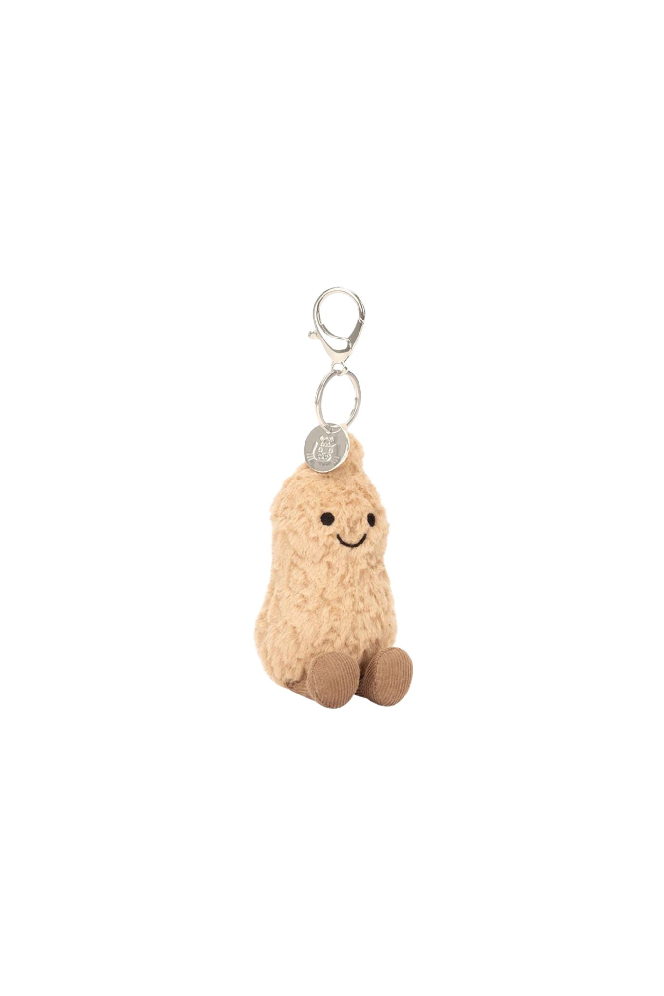 Jellycat Amuseables Peanut Bag Charm - Cute & Soft Plush Keychain for Bags, Backpacks & Keys | Perfect Gift for Peanut Lovers & Jellycat Collectors