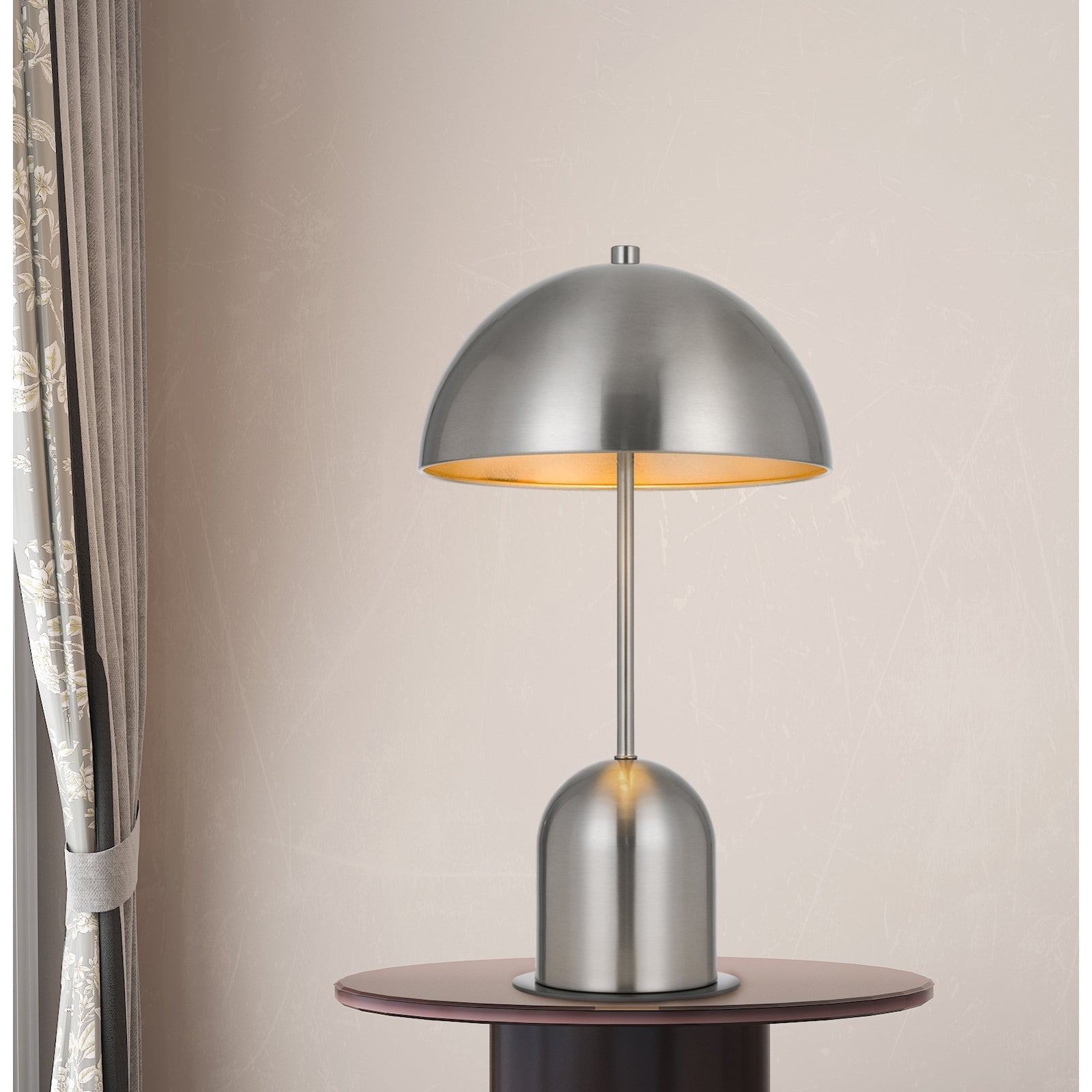 Cal Lighting 40W Peppa Metal Accent Lamp with Touch Sensor Switch - Modern Home Decor for Living Room, Bedroom & Office