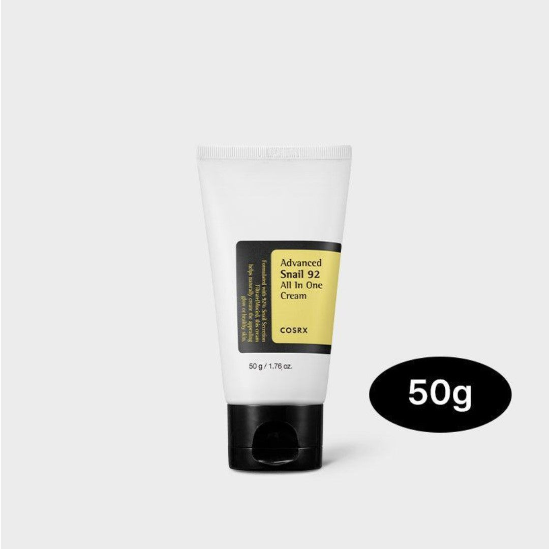 Advanced Snail 92 All-in-One Cream 50g - Korean Skincare for Hydration & Anti-Aging - Perfect for Dry Skin & Nighttime Routine