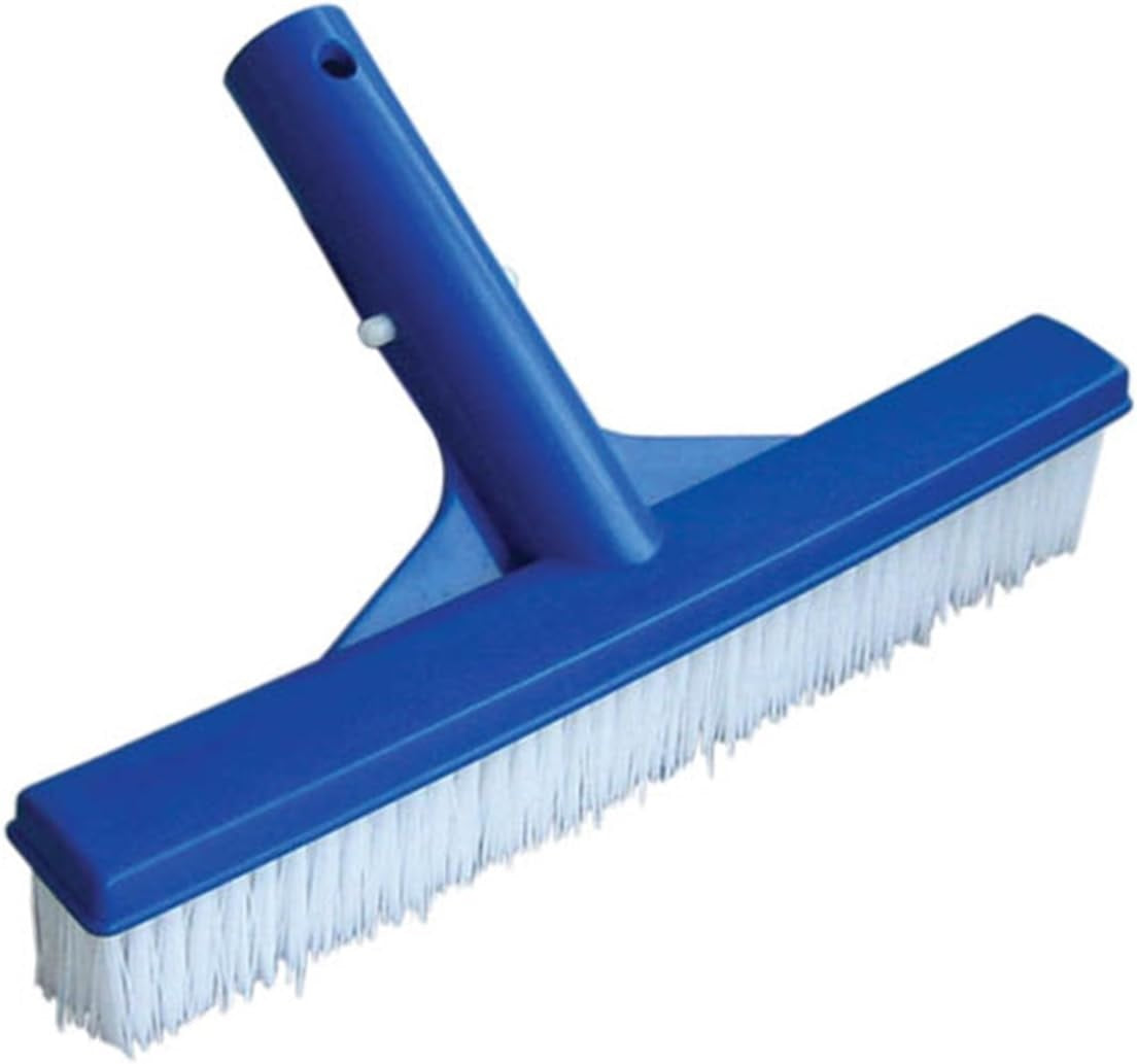 10-Pack Swimming Pool Floor & Wall Cleaning Brush Heads - Heavy Duty Nylon Bristles for Inground & Above Ground Pools - Perfect for Tile, Concrete & Vinyl Surfaces (Pool Maintenance & Cleaning Accessories)
