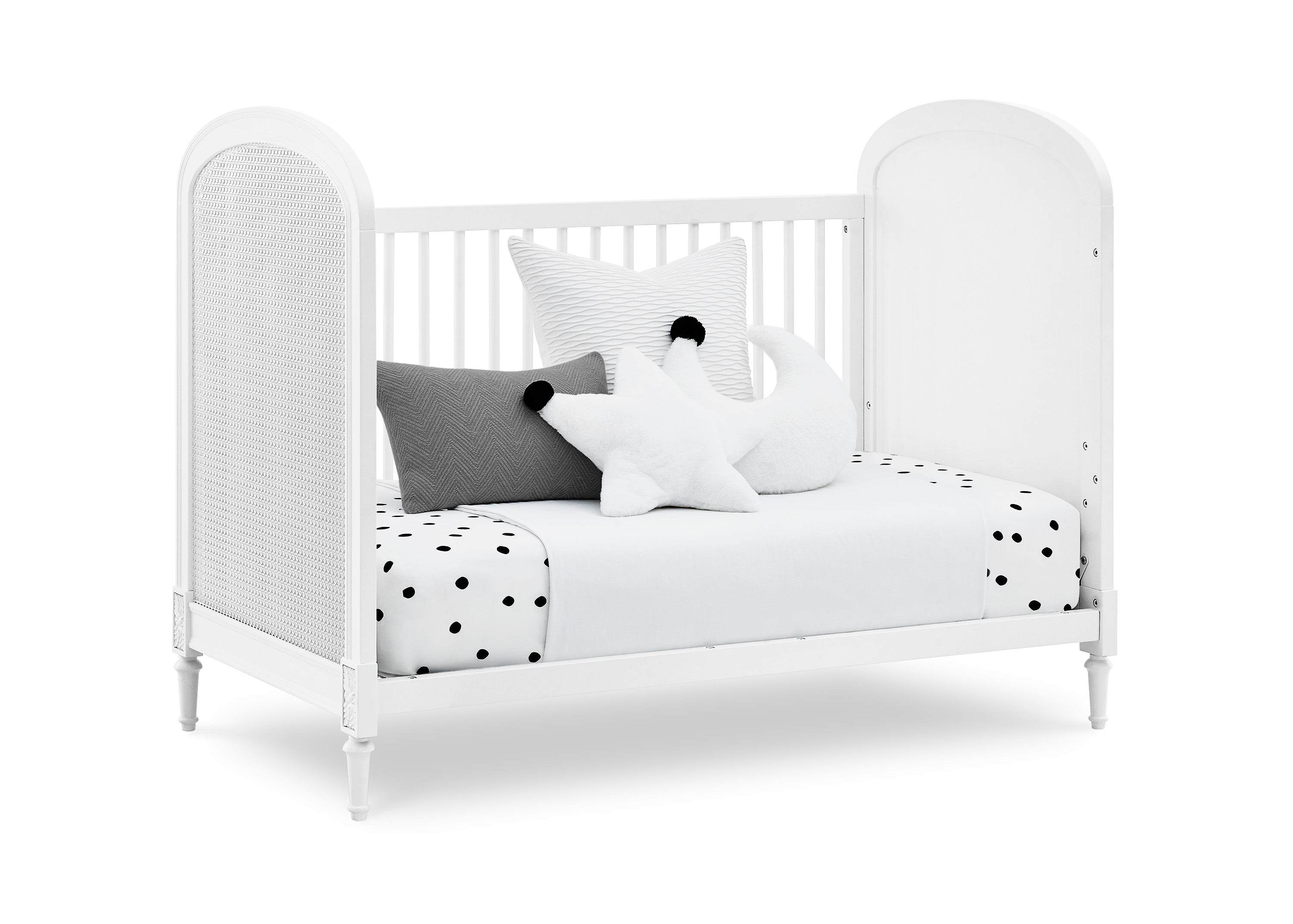 Madeline 4-in-1 Convertible Baby Crib - Toddler Bed & Daybed Conversion - Nursery Furniture for Boys & Girls - Perfect for Newborns to Teens Bedroom Decor