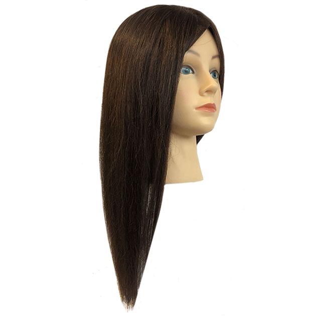 50% Human Hair Mannequin Head for Styling, Cutting & Training - Perfect for Salon, Barber & Cosmetology Practice