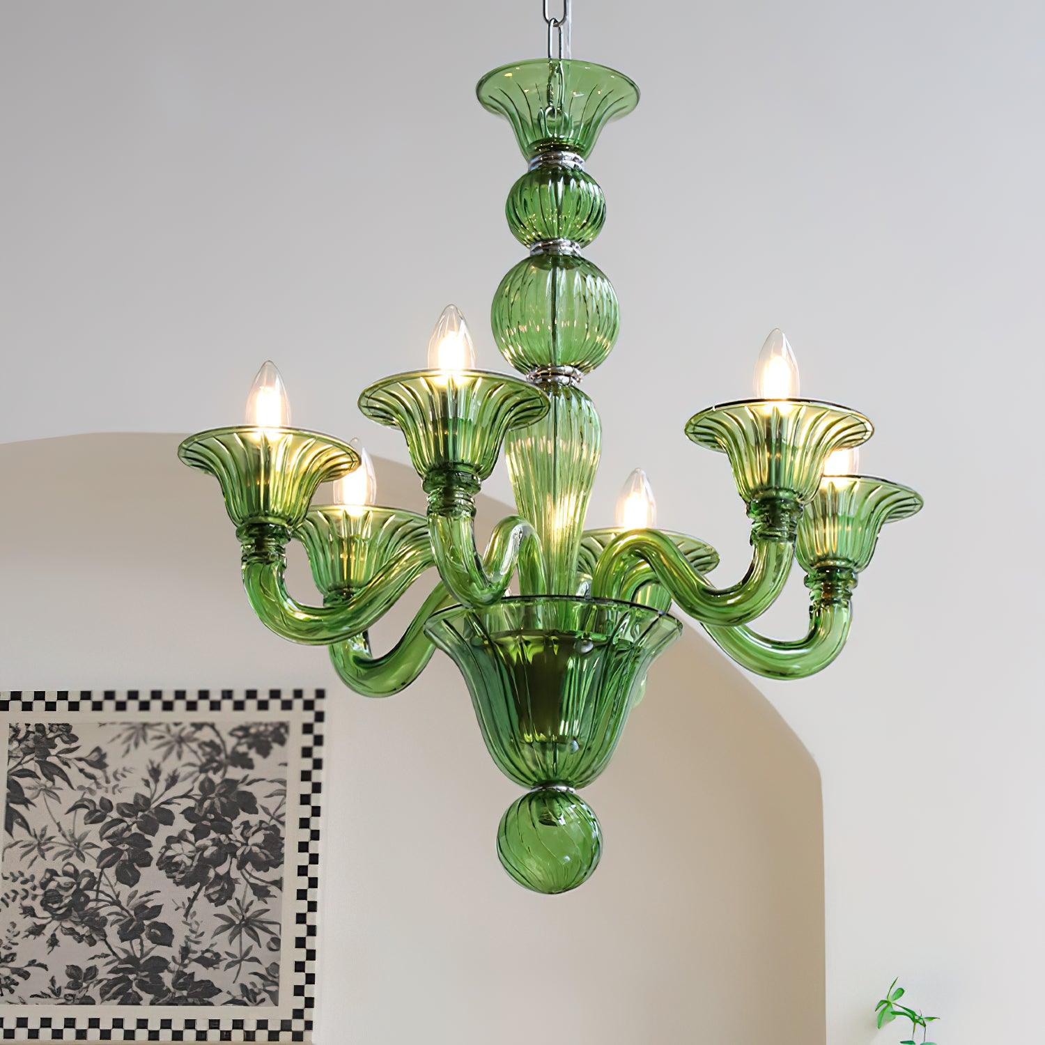 Elegant Calle Rafina Crystal Chandelier - Modern Ceiling Light Fixture for Dining Room, Living Room & Bedroom - Perfect for Home Decor & Wedding Venues