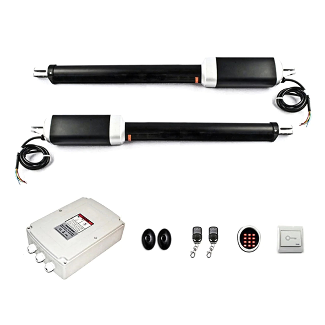 Aleko GG1700/AS1700 Dual Swing Gate Opener Kit with AC/DC Motor & Accessory Kit ACC4 - Perfect for Driveway Security, Estate Entry Gates, and Commercial Property Access Control
