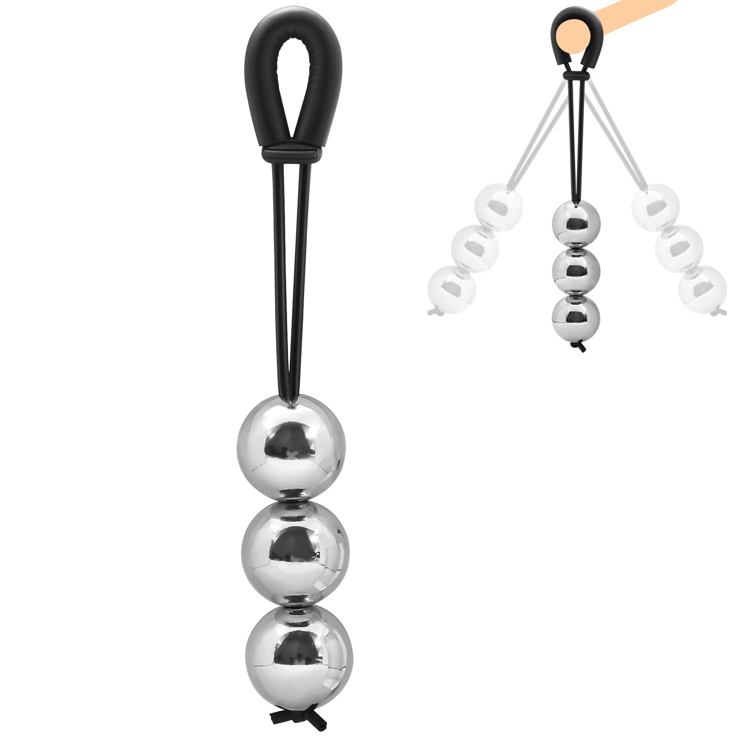 18.35OZ Metal Penis Stretcher Device - Adjustable Male Enhancement Tool for Physical Exercise & Size Growth, Penis Extender for Men (3PCS Ball Included) | Perfect for Private Use, Couples Play & Male Enhancement Therapy