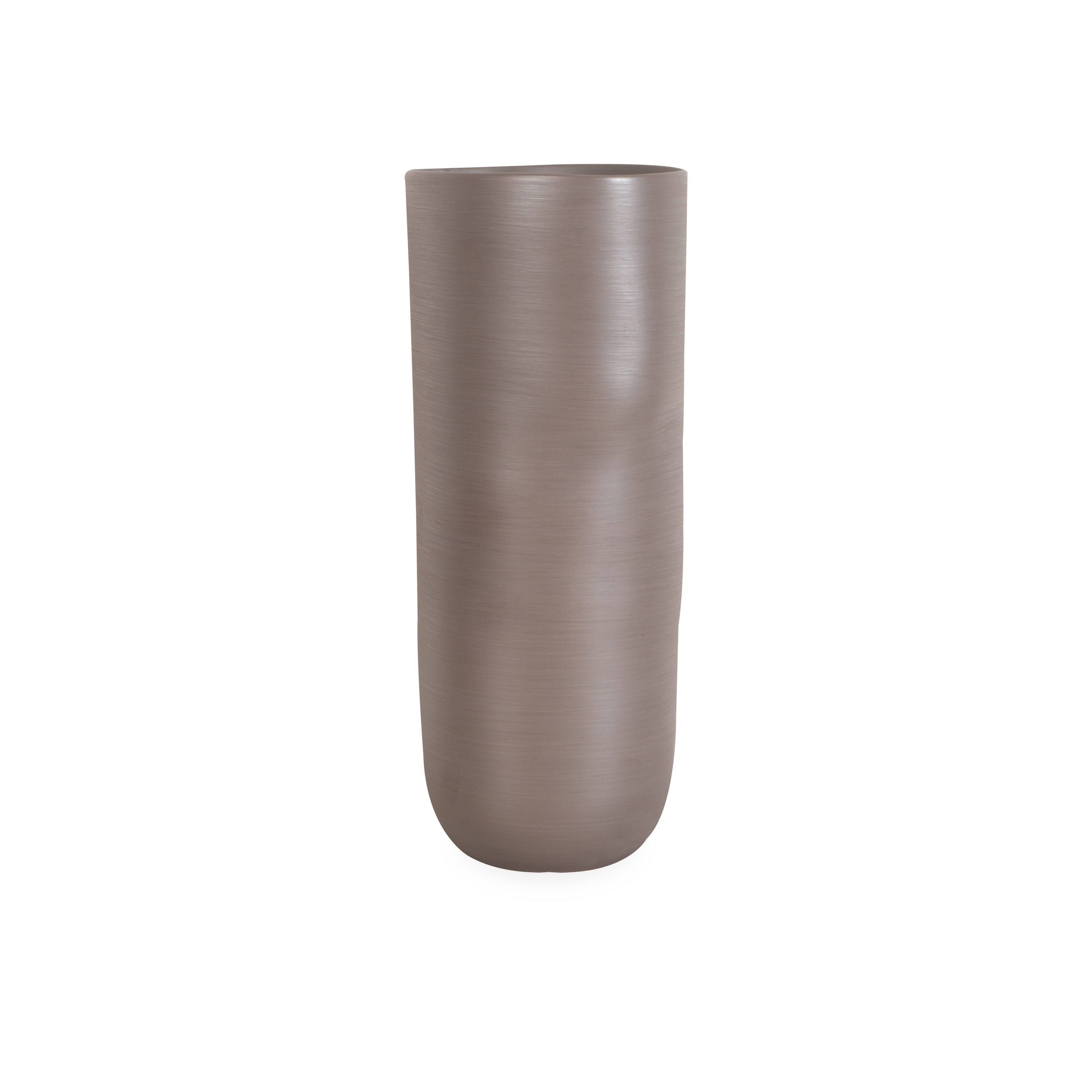 Elegant Taupe Ceramic Vase - Modern Home Decor for Centerpiece, Wedding, Living Room & Office Decorations