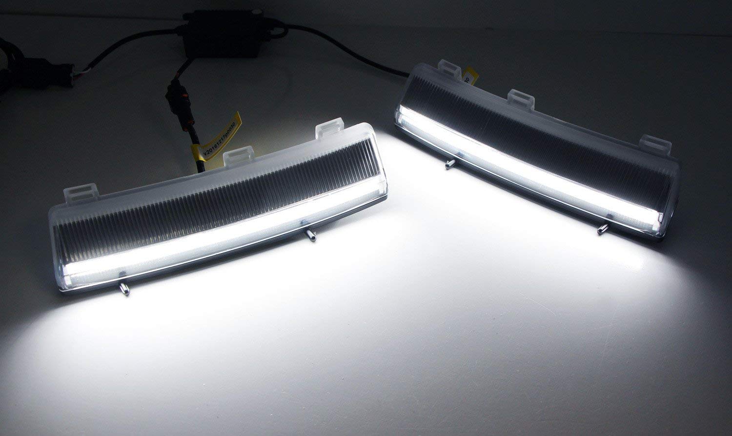 370Z Style White LED Daytime Running Lights - Direct Fit for 2006-2009 Nissan 350Z LCI - Upgrade Headlights for Better Visibility & Style (Perfect for Night Driving & Car Shows)