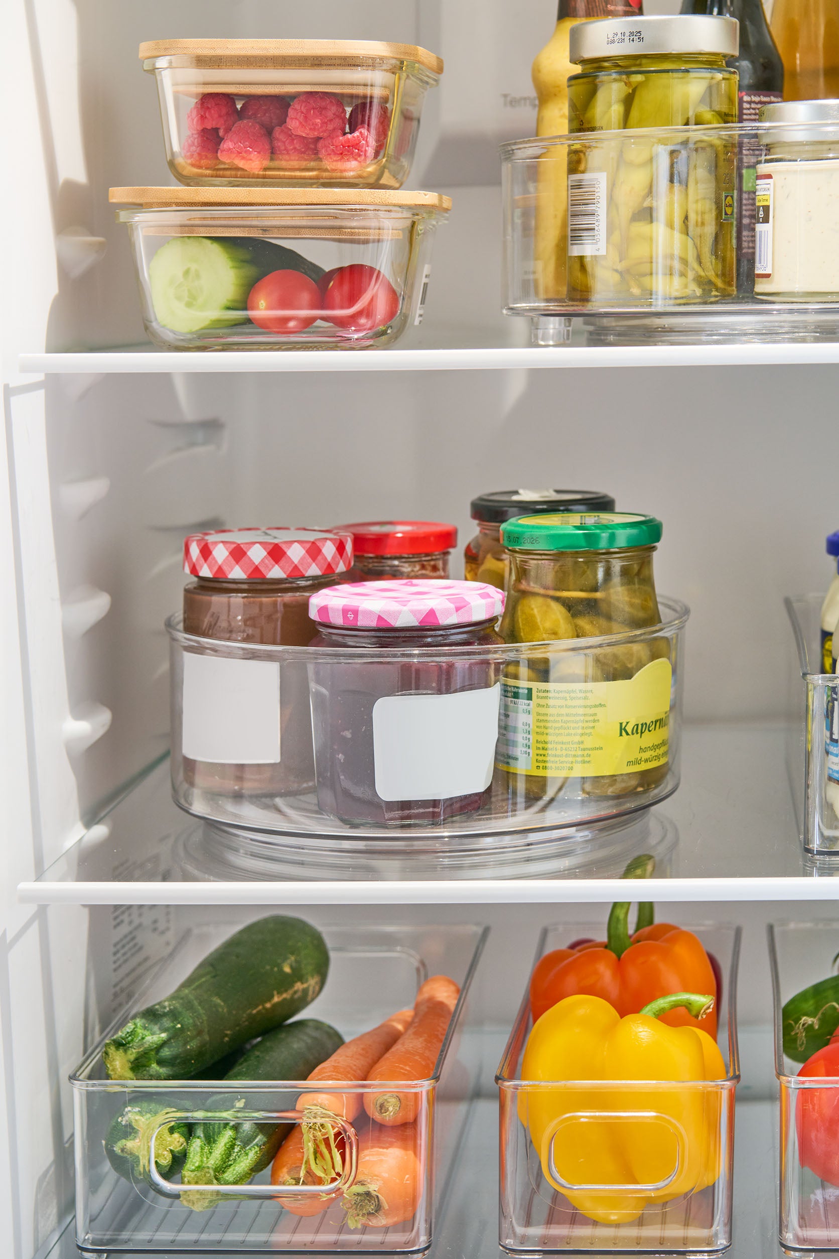Best Fridge Organizers for Kitchen Storage - Space Saving Refrigerator Bins & Containers for Food Organization - Perfect for Home, Office, and Dorm Use