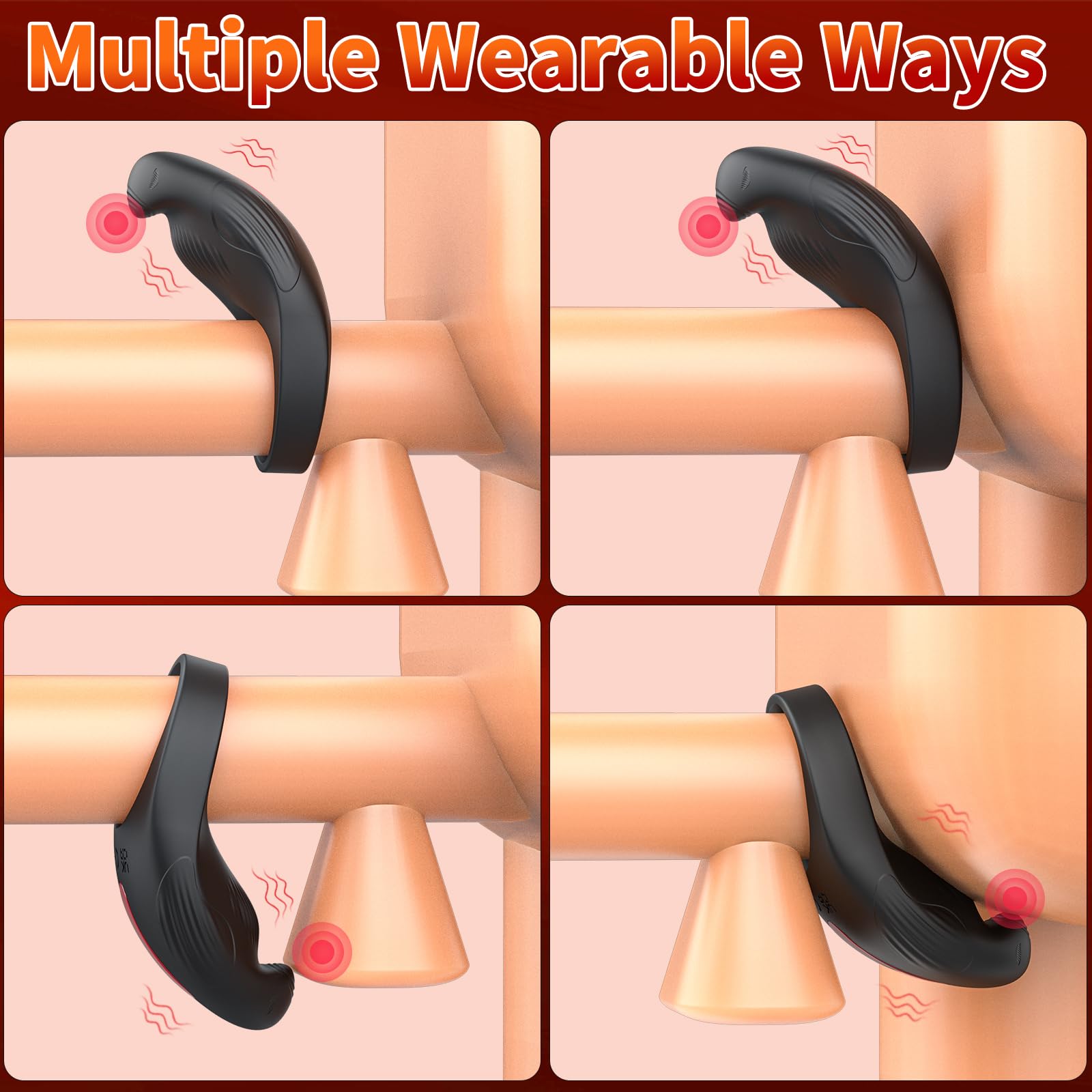 Eagle Shaped Vibrating Cock Ring with Clitoral Stimulator - 7 Vibration Modes Remote Control Rechargeable Adult Sex Toy for Couples - Enhance Intimacy & Pleasure in Bedroom & Romantic Nights