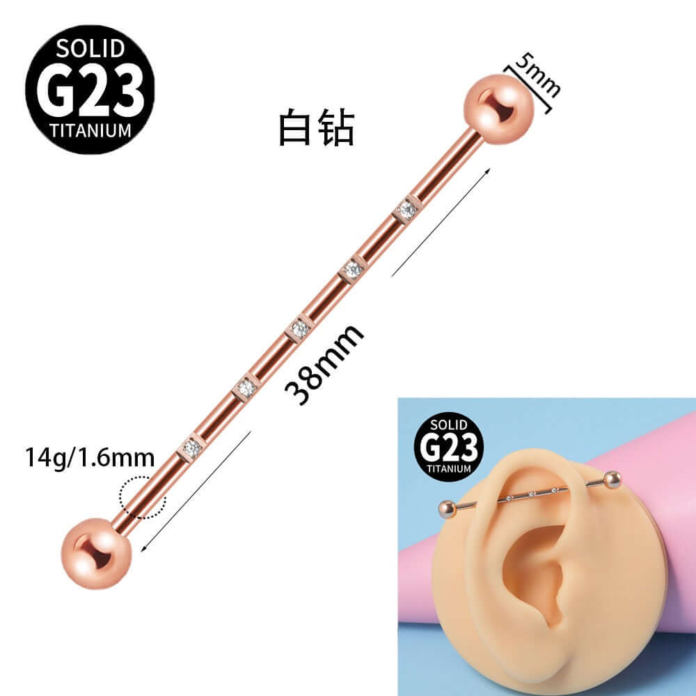 G23 Opal Double Hole Industrial Bar - Heavy Duty Metal Pull Handle for Cabinets, Drawers & Furniture | DL3082 | Perfect for Home, Office & Workshop Use