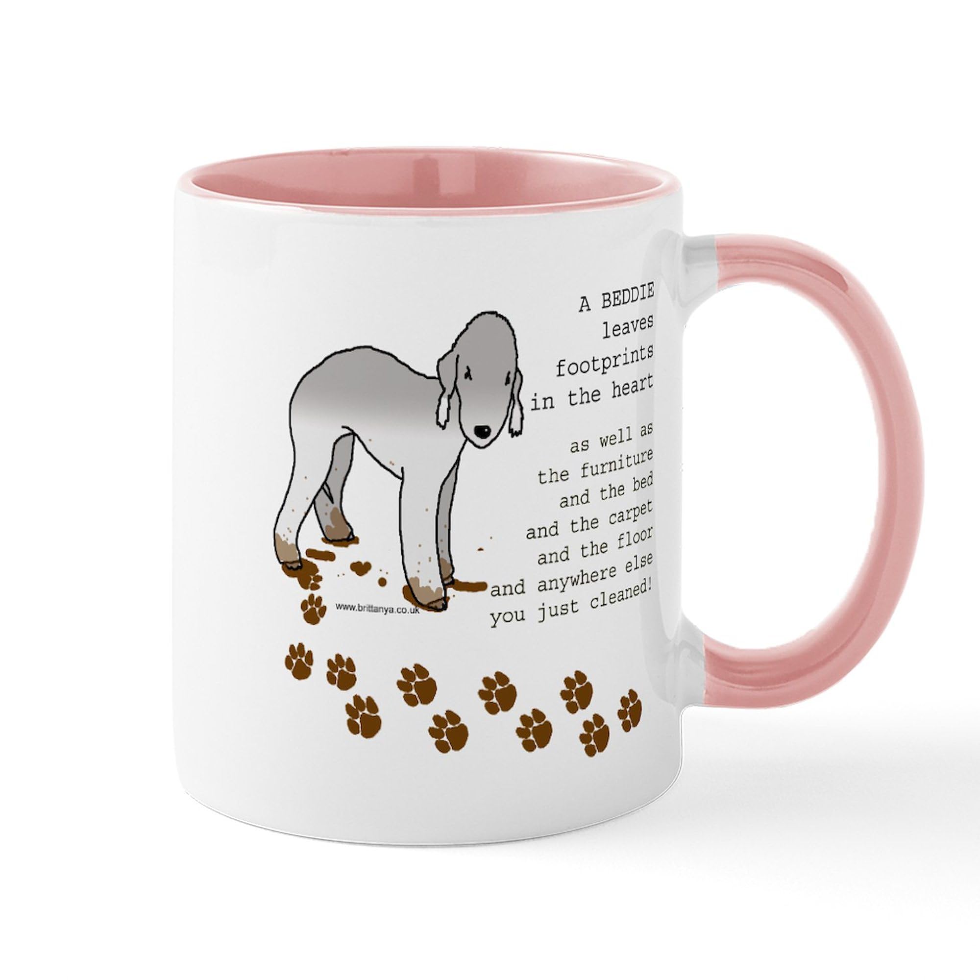 Bedlington Terriers Ceramic Coffee Mug 11 oz (325 ml) - Perfect for Tea, Hot Chocolate & Office Use - Cute Dog Lover Gift Idea