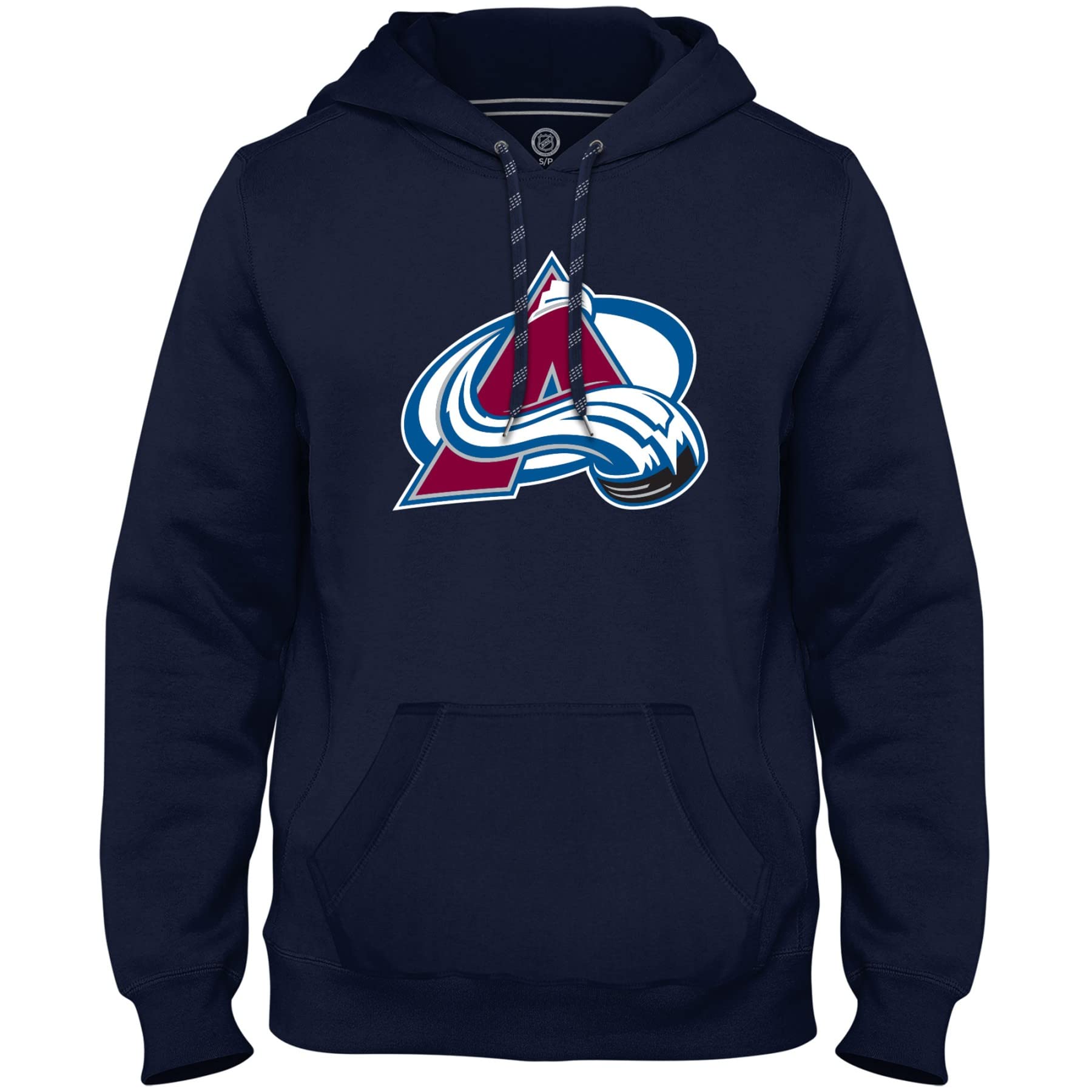 Colorado Avalanche NHL Official Twill Logo Hoodie - Men's Hockey Fan Sweatshirt for Game Day & Casual Wear