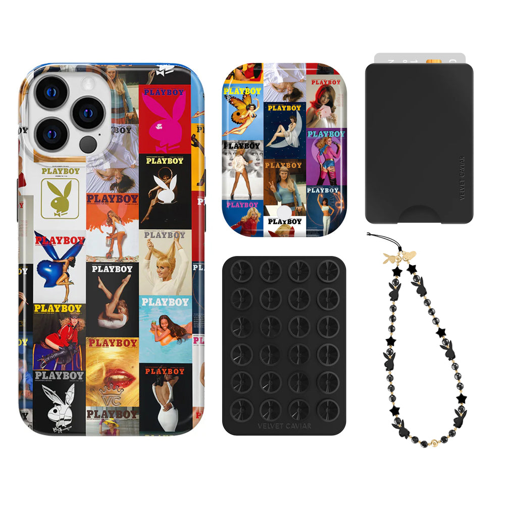 Playboy Centerfold iPhone Case & Wallet Set - Stylish Phone Cover with Matching Wallet for Men & Women - Perfect for Parties, Travel & Everyday Use