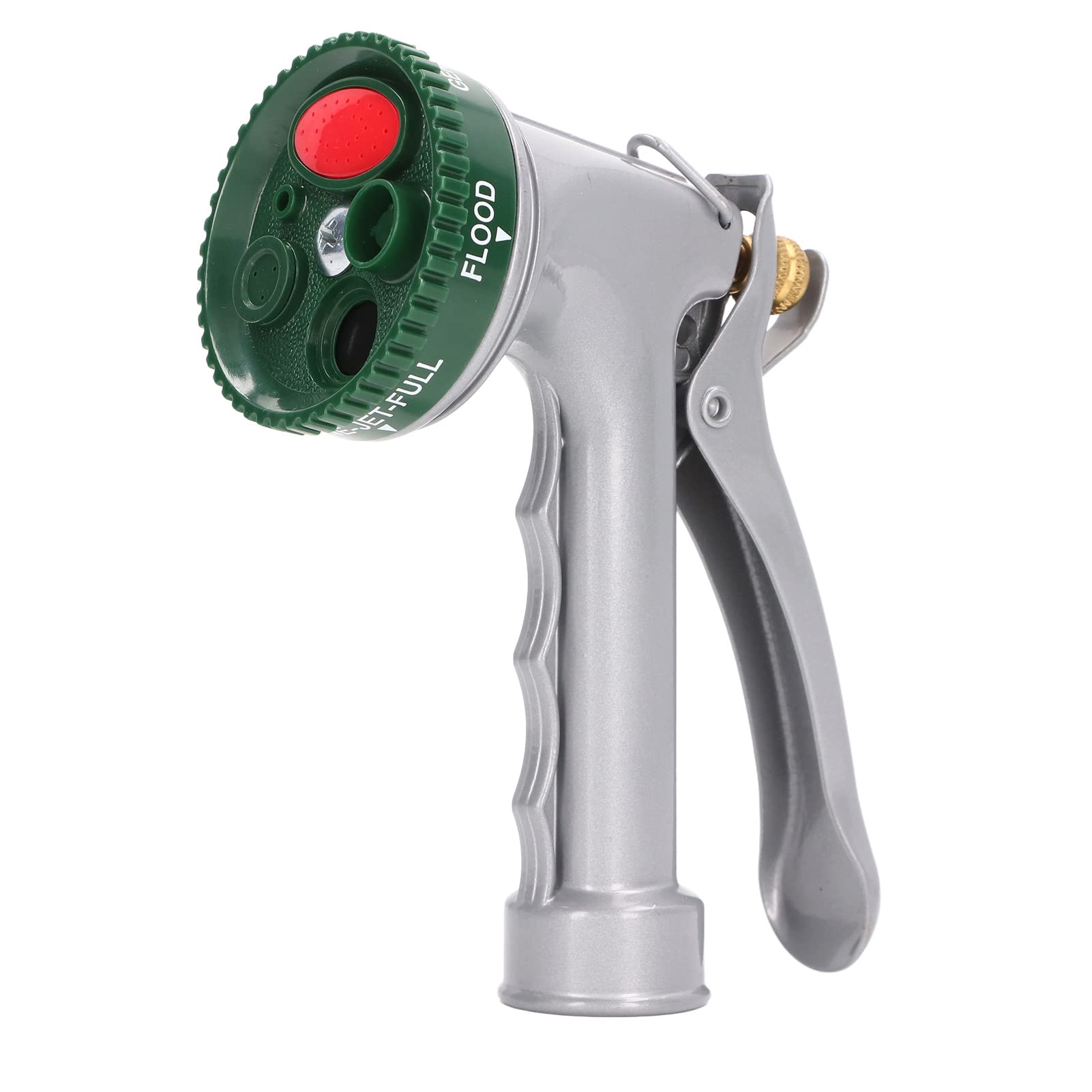 Heavy Duty Garden Hose Nozzle with Locking Trigger - Durable, Flexible & Easy Install Spray Nozzle for Lawn, Yard, Plants & Car Washing - Perfect for Gardening, Landscaping & Outdoor Cleaning