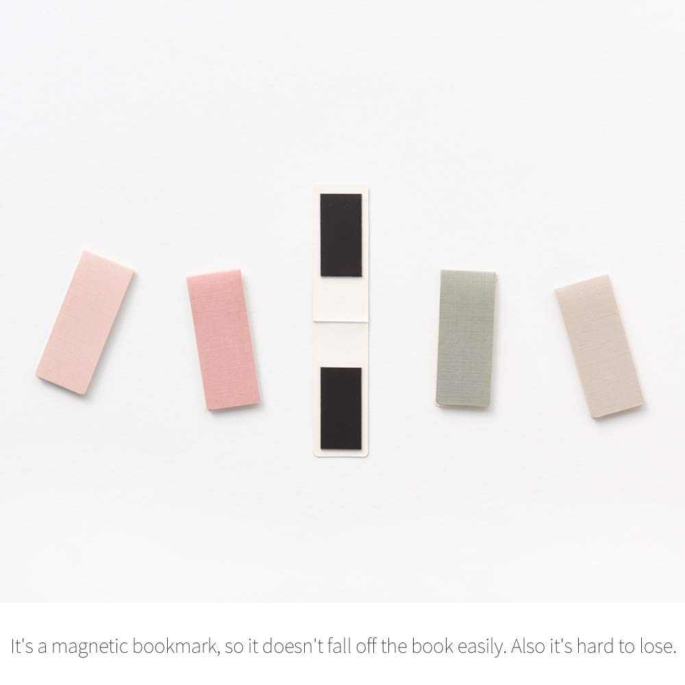 Monolike Magnetic Bookmarks - Set of 5 Elegant Misty Design Page Holders for Books, Notebooks & Journals - Perfect Gift for Book Lovers, Students & Office Use