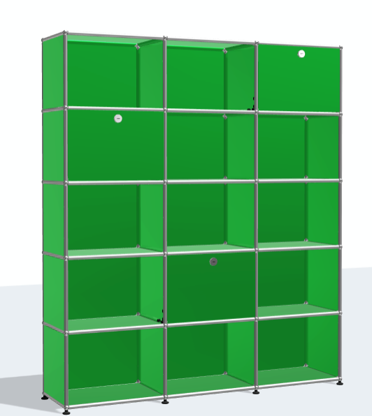 Haller H179 Bookcase and Storage Unit - Modern Wooden Bookshelf for Home, Office, or Library Organization