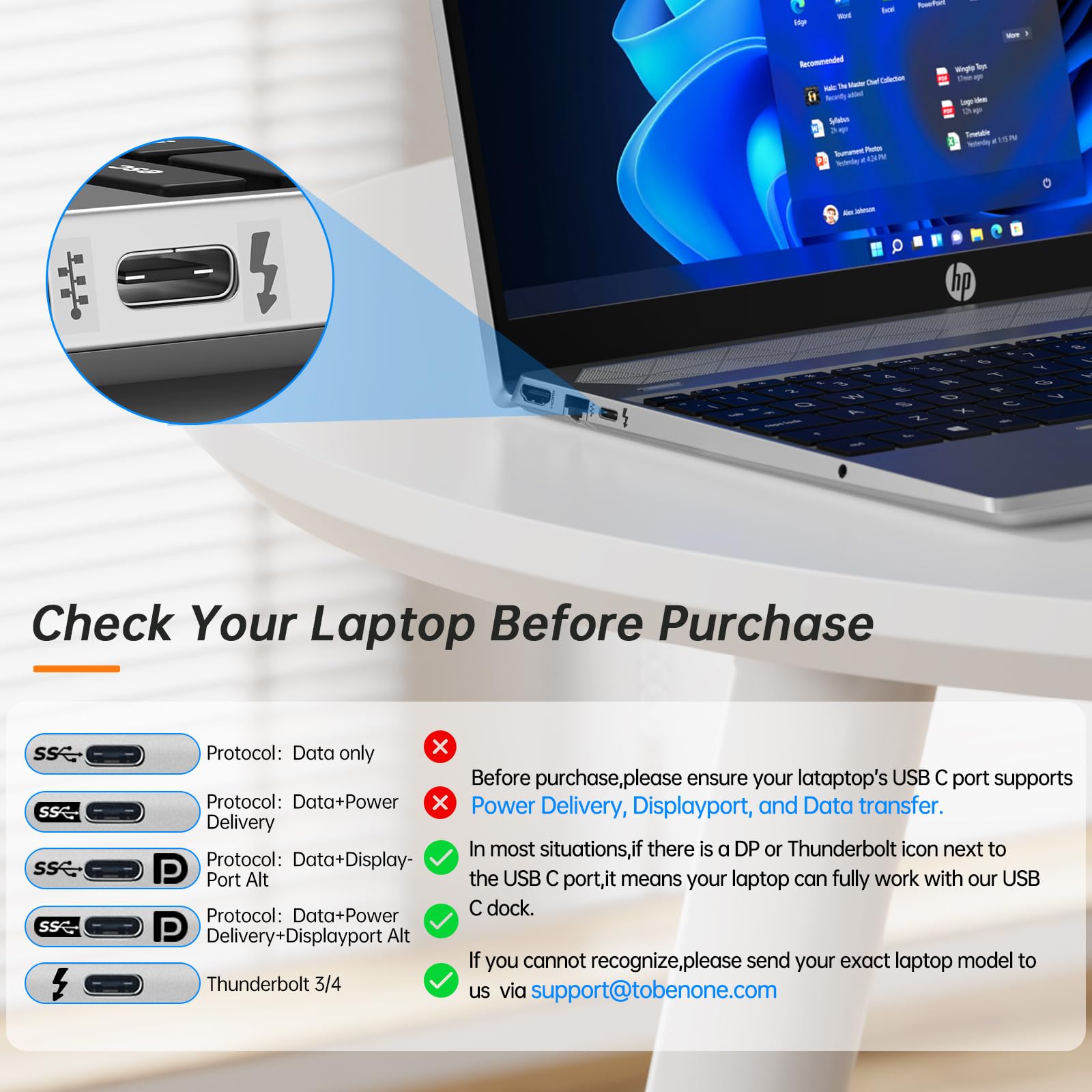 TobenONE 15-in-1 USB C Laptop Docking Station with Dual HDMI & 65W PD - Dual Monitor Support, 4xUSB 3.0, 2xUSB 2.0, VGA, Ethernet, SD/TF Card Reader, Audio/Mic - Compatible with Lenovo, HP, Dell, Surface - Perfect for Home Office, Remote Work & Multi-Tasking Setup