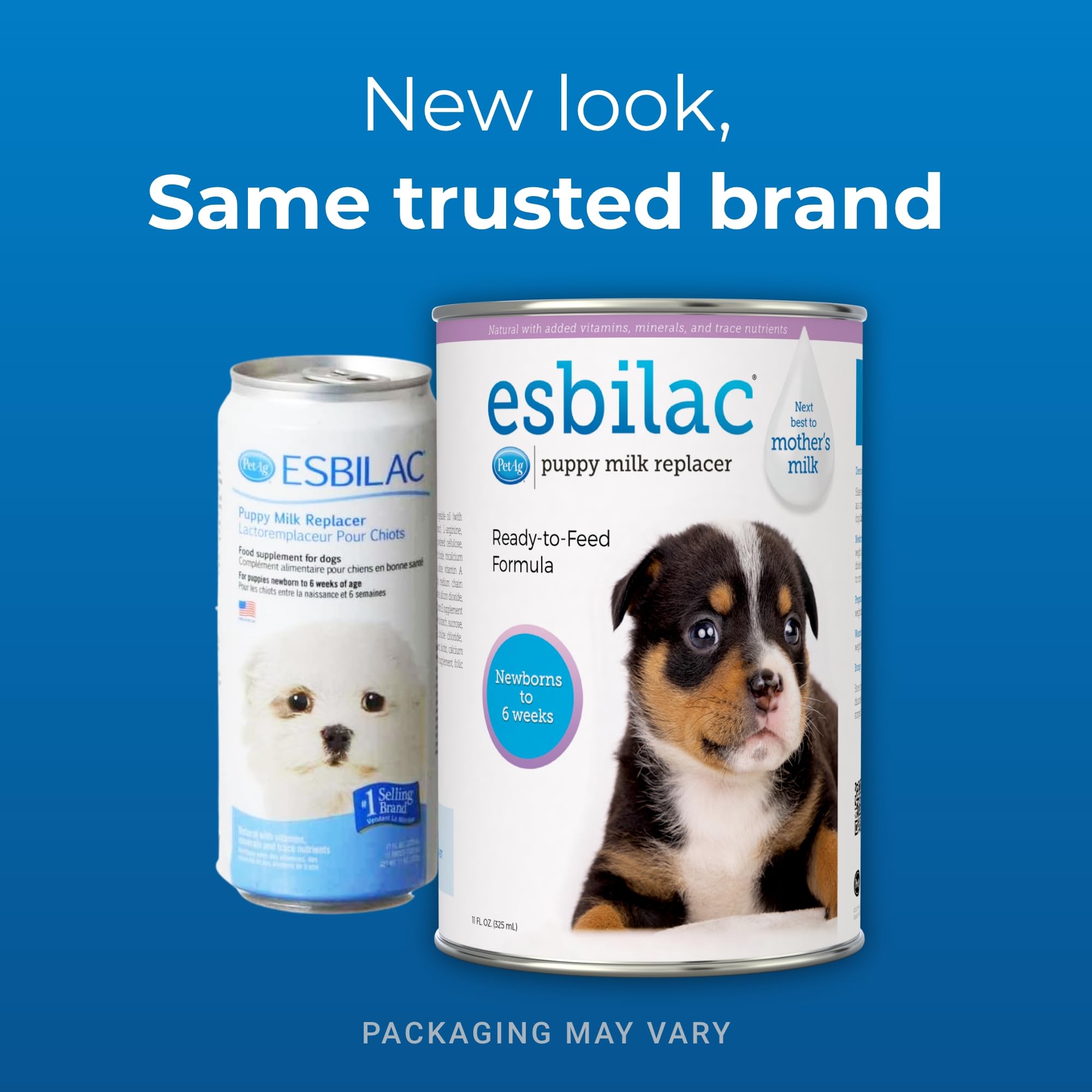 Esbilac Puppy Milk Replacer Liquid - 11oz Ready-to-Feed Formula with Vitamins for Newborn to 6-Week-Old Puppies | Easy Digestible Puppy Milk Supplement | Perfect for Orphaned Puppies, Weaning & Nutritional Support