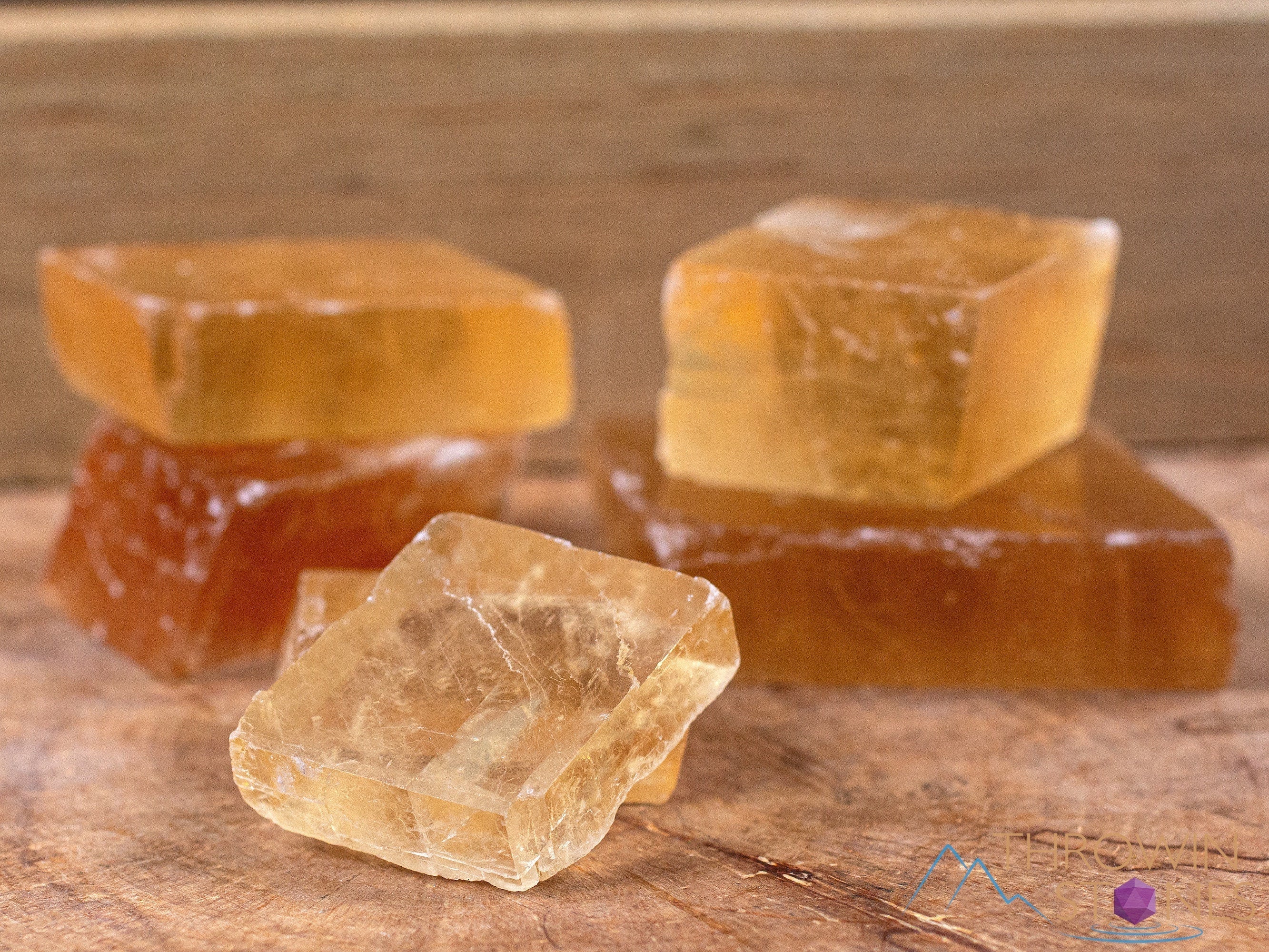 Natural Orange Calcite Raw Crystal - Small Rhombohedron Shape for Metaphysical Healing, Home Decor, Crystal Collection | Perfect for Meditation, Energy Work & Spiritual Gifts
