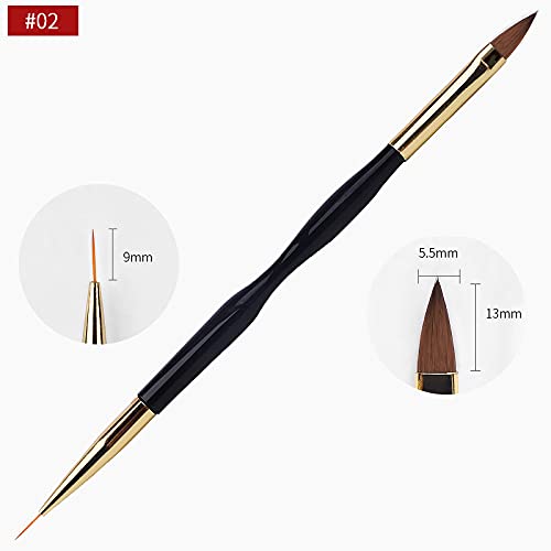 Artdone 31-Piece Professional Nail Art Brush Set - Dotting Tools, Dust Brush & Striping Brushes for Gel Polish Designs | Perfect for Salon, Home Manicures & DIY Nail Art