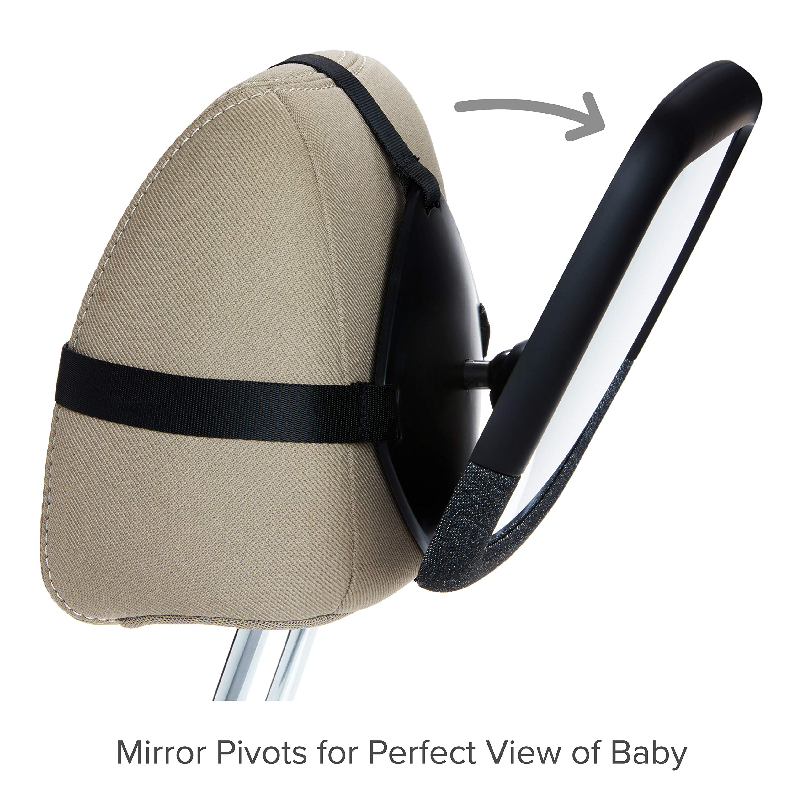 **Munchkin Car Seat Cover & Baby Backseat Mirror Set - Elite Seat Guardian Protector for Under Car Seats & Toddler Booster Seats, Pivot 360° Adjustable Auto Mirror for Rear-Facing Car Seats - Perfect for Safe & Comfortable Family Travel**