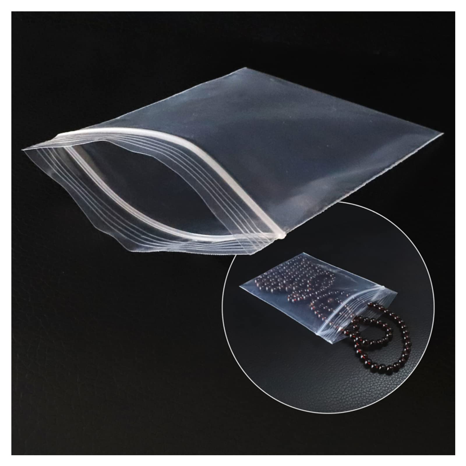 JINYONBAG 3x4 Inch Small Plastic Bags - 400pcs Clear Reusable Baggies for Jewelry, Pills, Coins & Candy | Transparent Storage Solution for Organizing Small Items at Home, Office or Travel