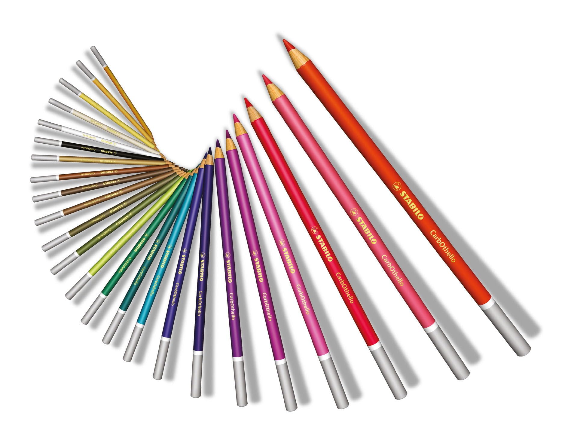 STABILO CarbOthello Chalk-Pastel Artist Colored Pencils Set of 60 with Eraser, Sharpener & Blender - Create Watercolor Effects for Drawing, Sketching & Professional Artwork