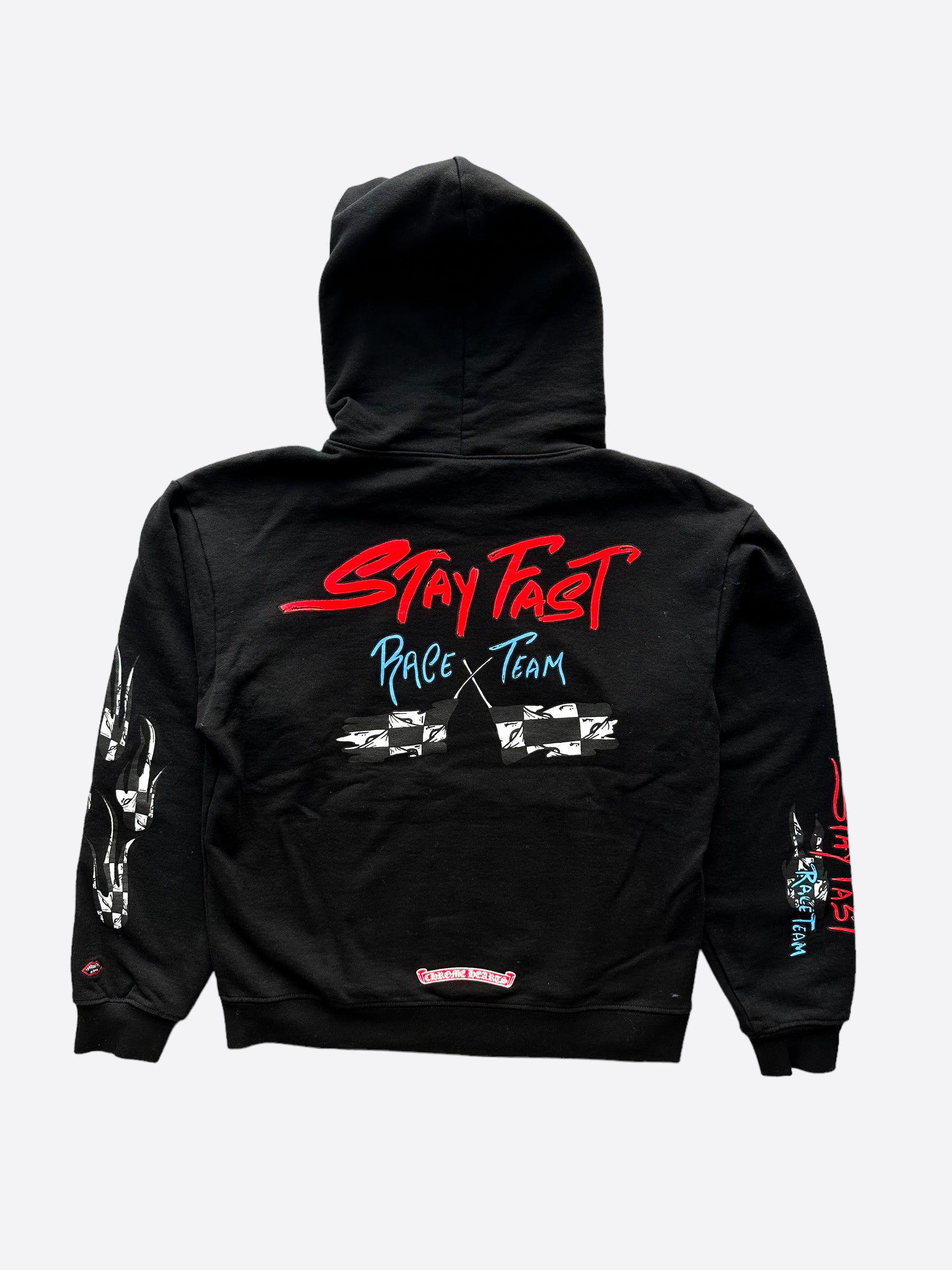Chrome Hearts Black Matty Boy Stay Fast Hoodie for Men - Trendy Streetwear Pullover for Casual Outfits & Urban Fashion