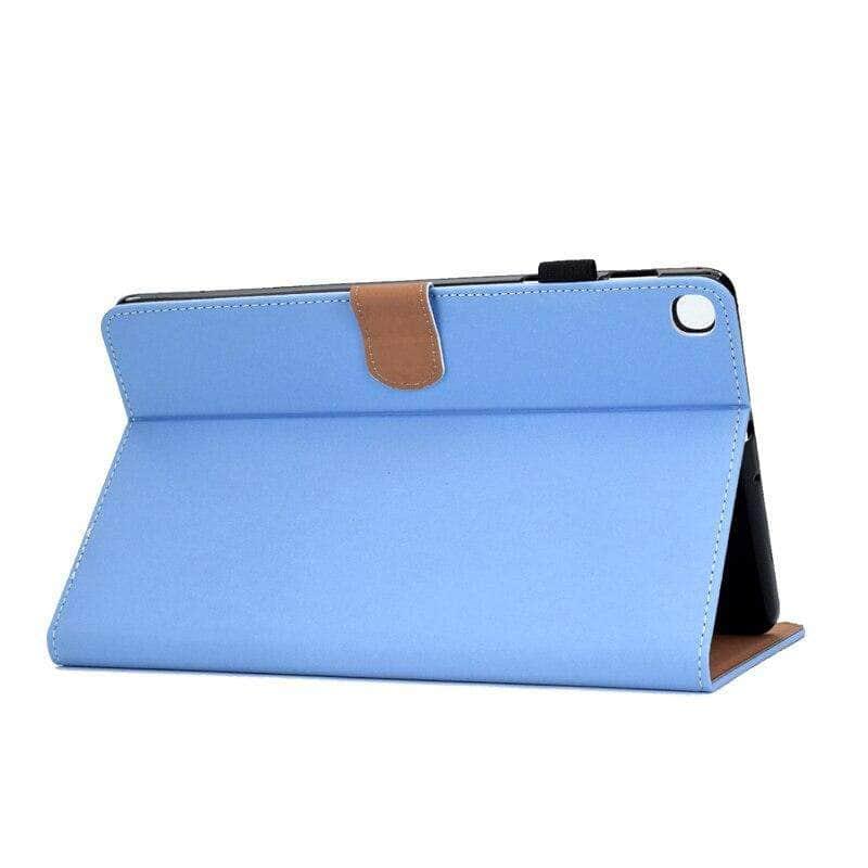 Samsung Galaxy Tab A7 Lite T220 T225 Case - Premium Matte Leather Cover with Stand for Business & Travel - Protective Sleeve for 8.7 Inch Tablet (2021 Model) - Perfect for Office, Commuting & Home Use